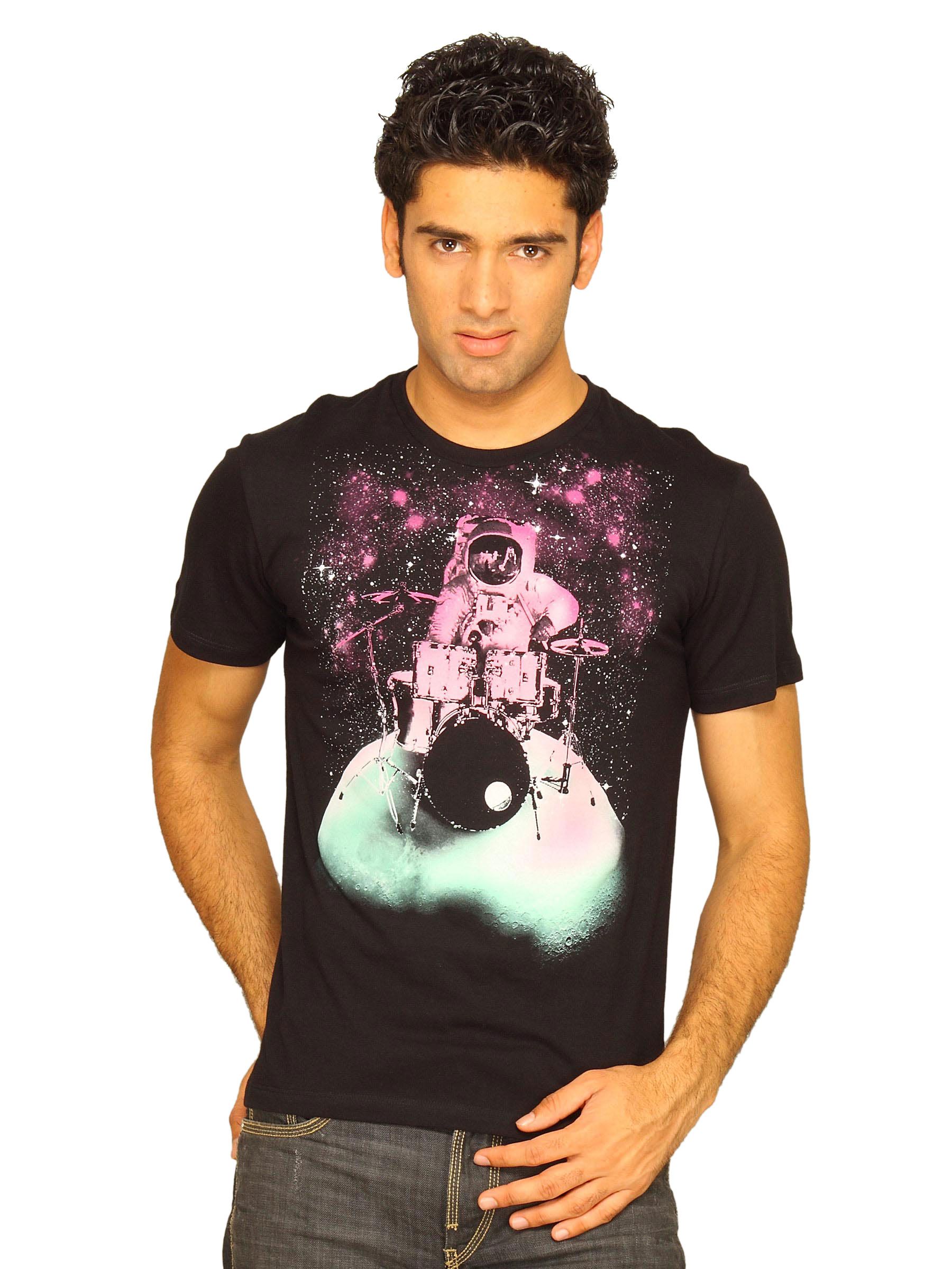 Free Authority Men's Music Space Black T-shirt