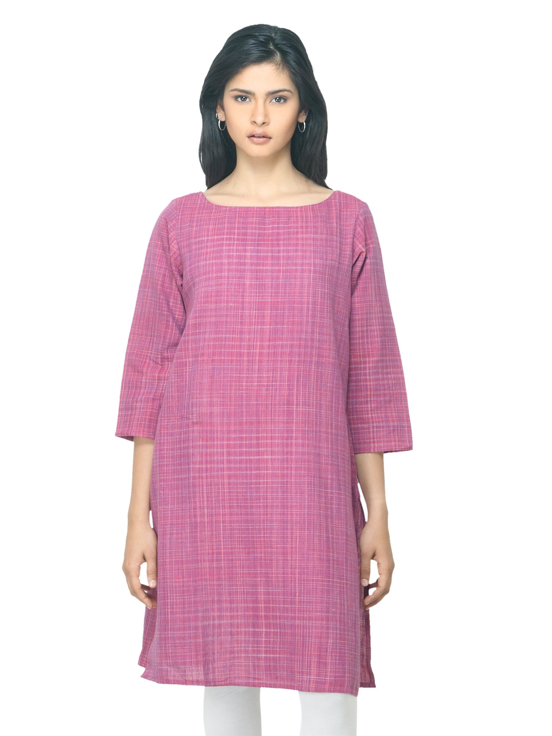 Fabindia Women Pink Kurta