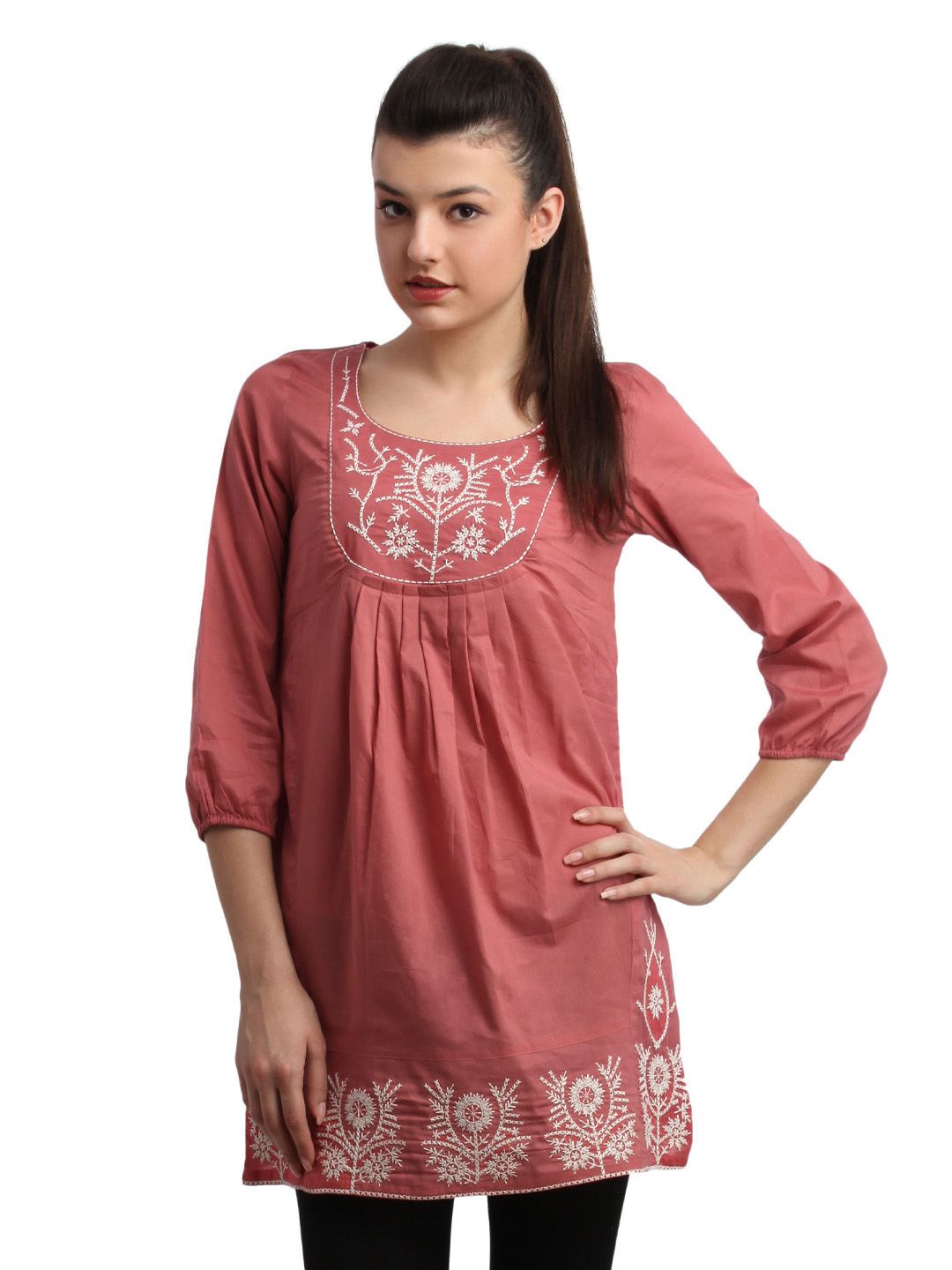 Remanika Women Dark Peach Tunic
