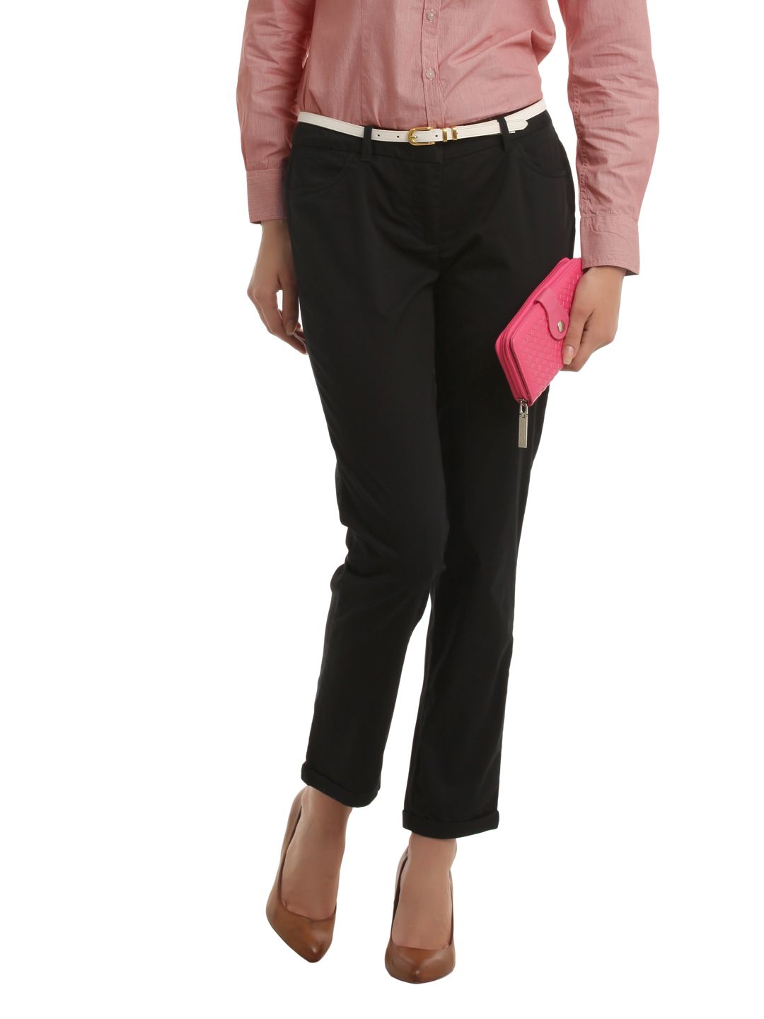 Allen Solly Woman Black Trousers