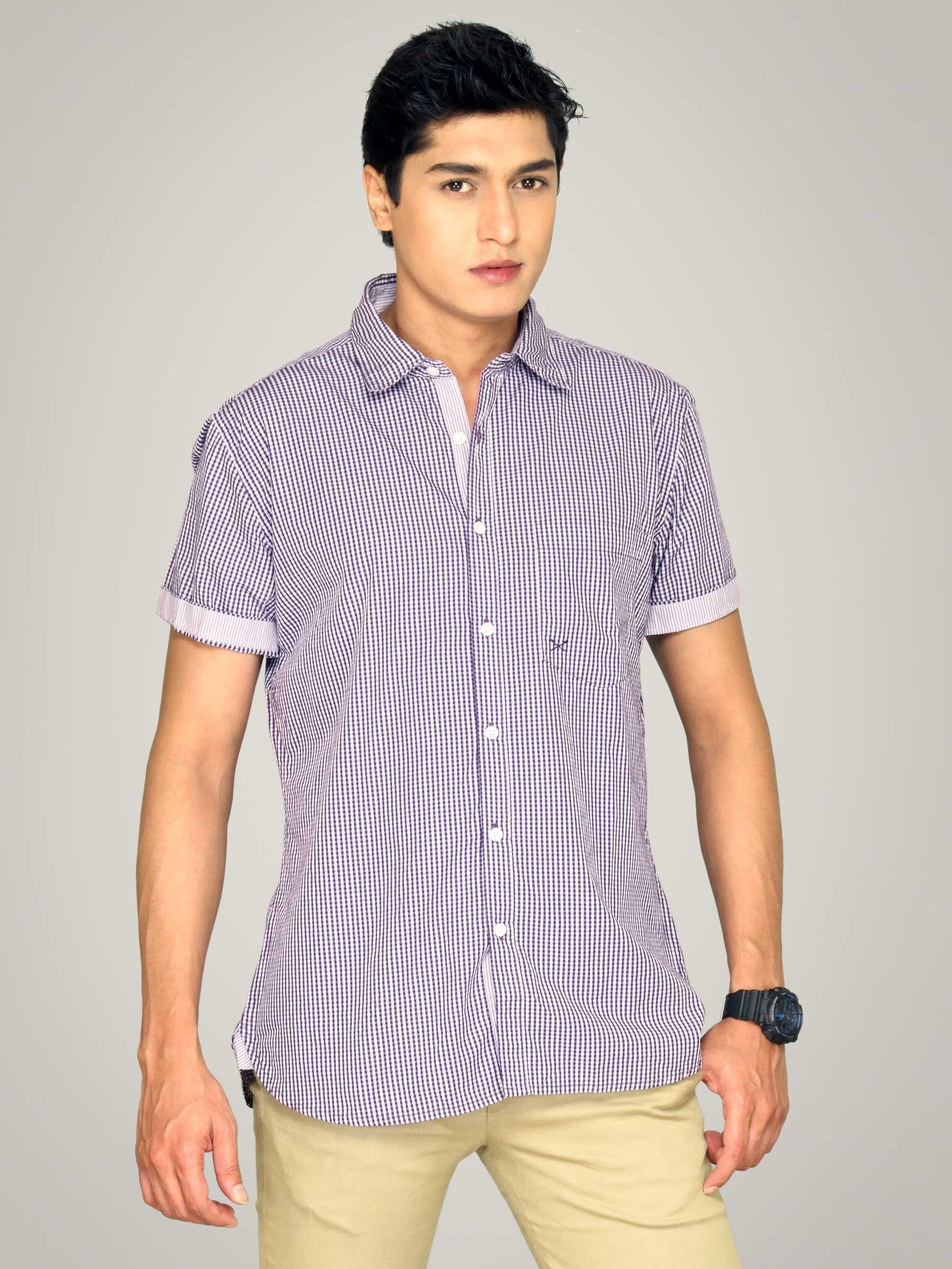 Scullers Men Scul Purple White Shirts