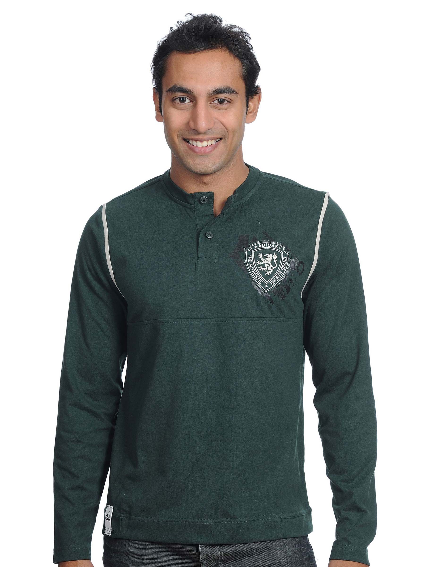 ADIDAS Mens Full Deep Green T-shirt