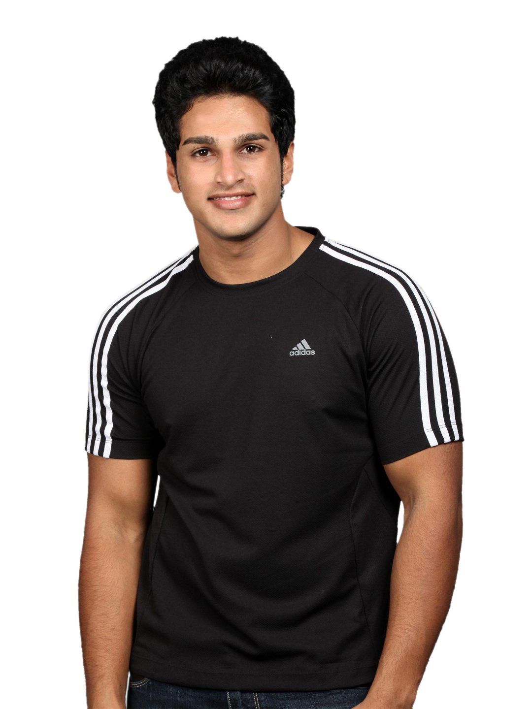 ADIDAS Men's Black Stripe T-shirt