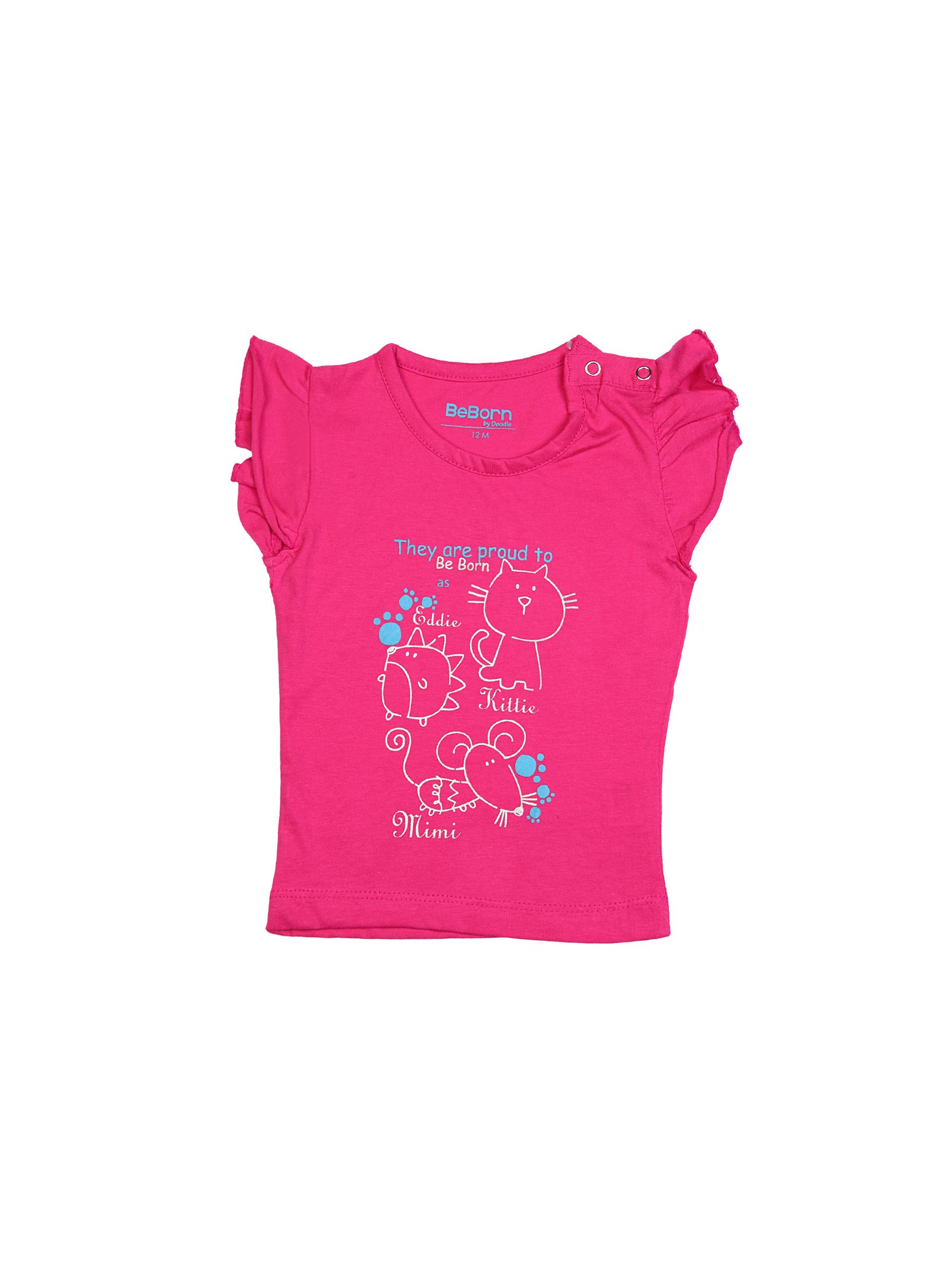 Doodle Girl Be Born Pink Tops