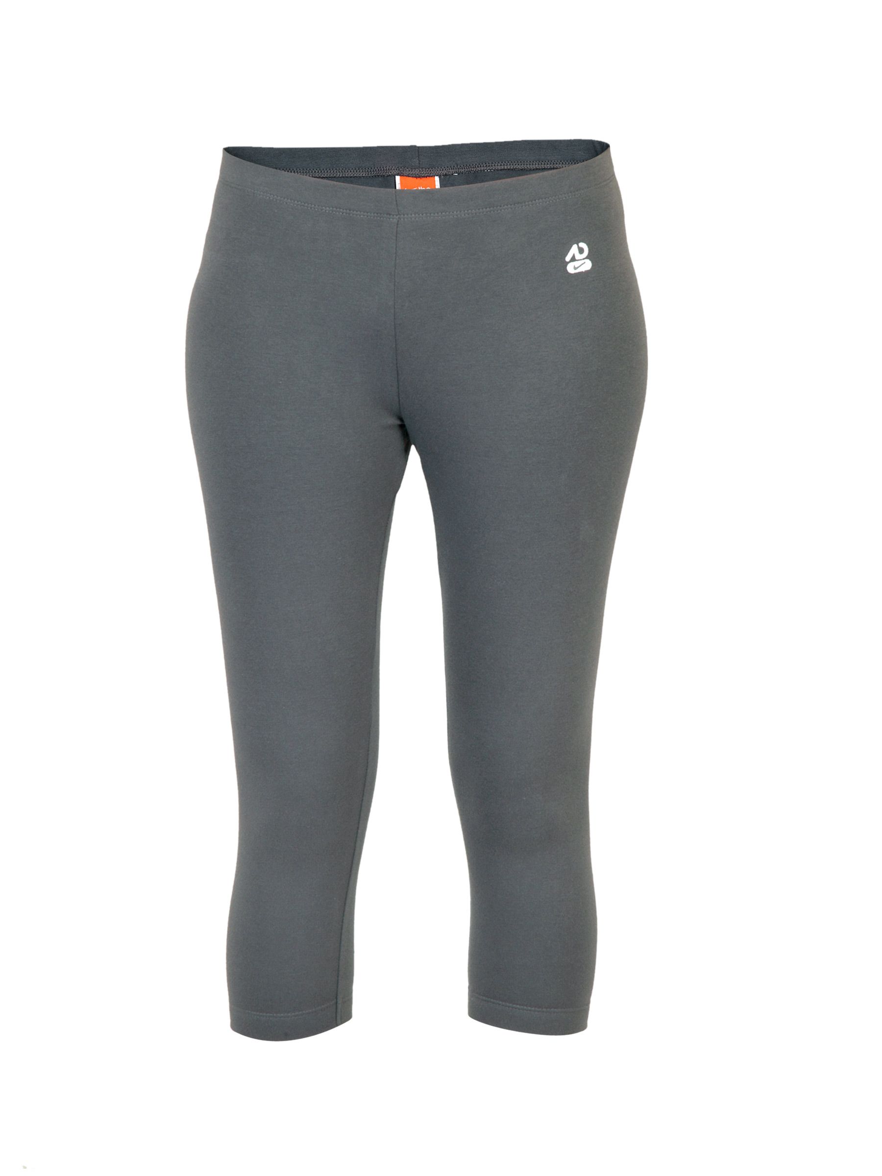Nike Women Solid Grey Capris
