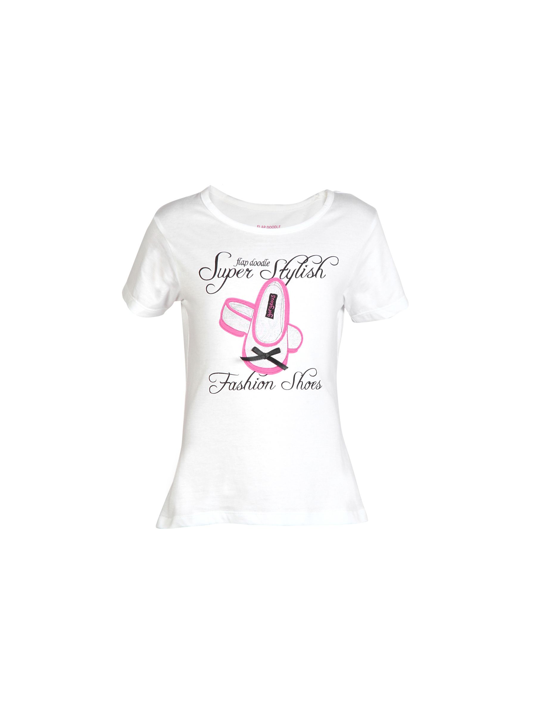 Doodle Girl Super stylish White Tops