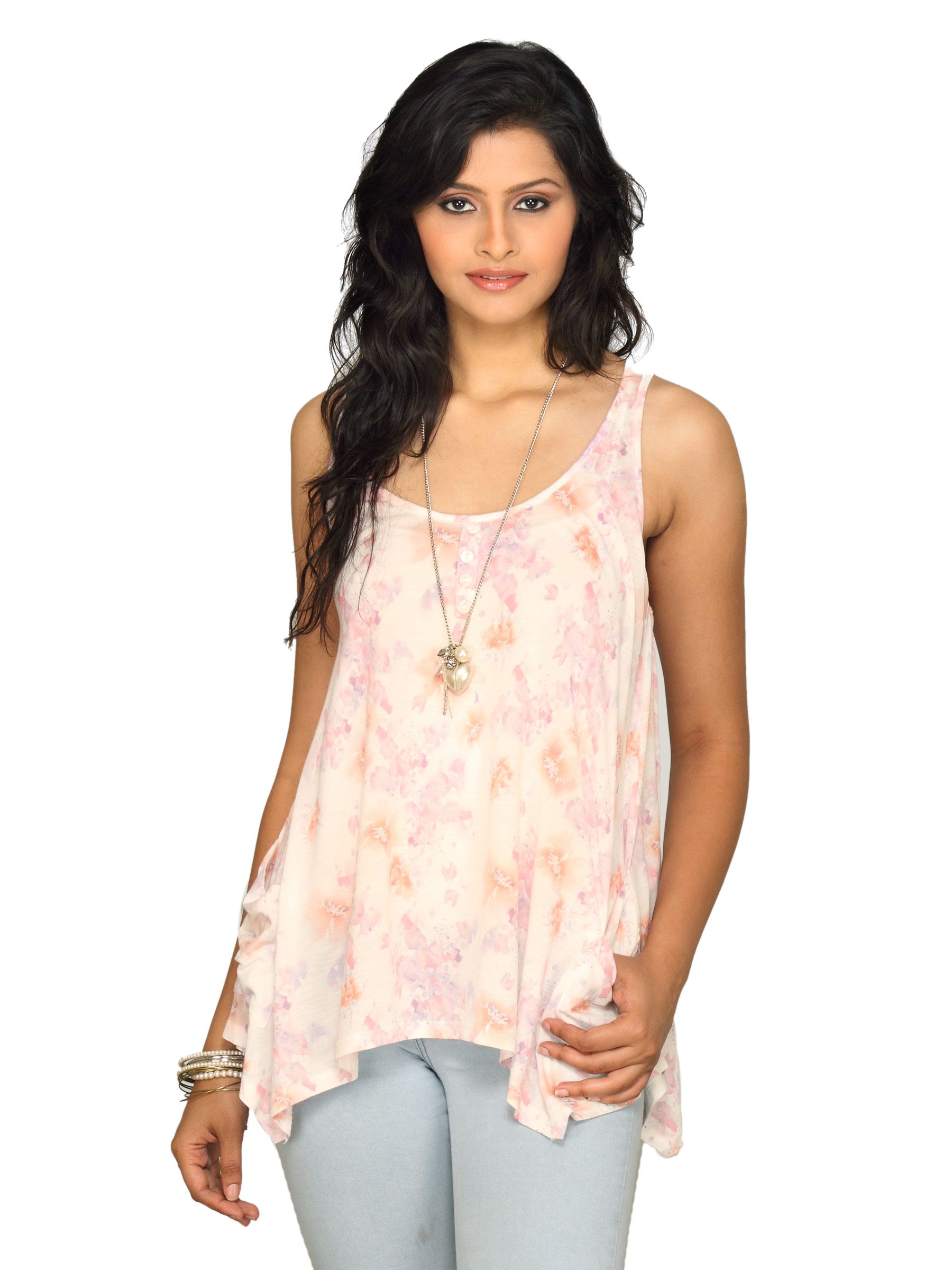 Forever New Women Floral Multiprint White Top