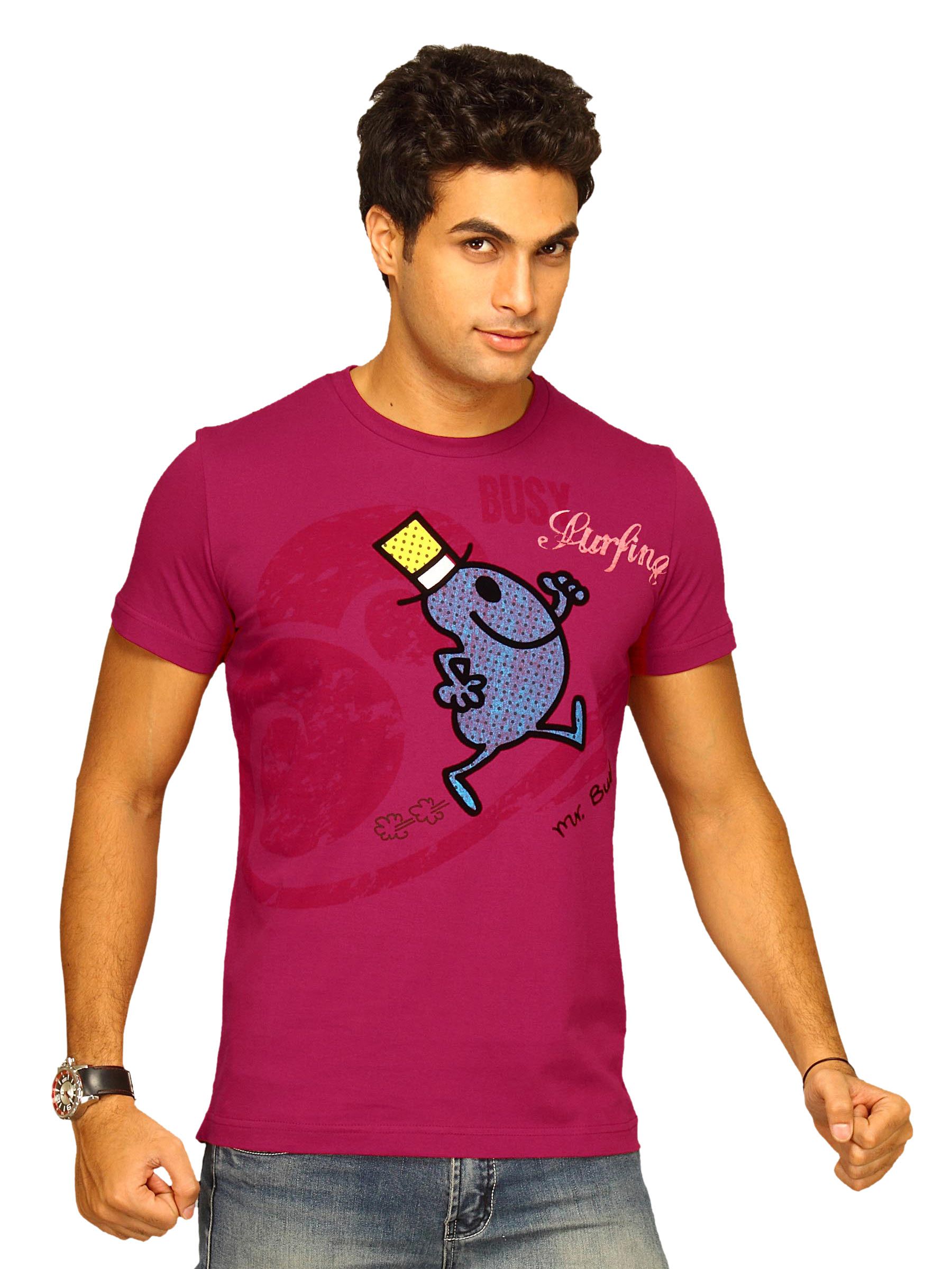 Mr.Men Men's Surfer Chilly Pepper Maroon T-shirt