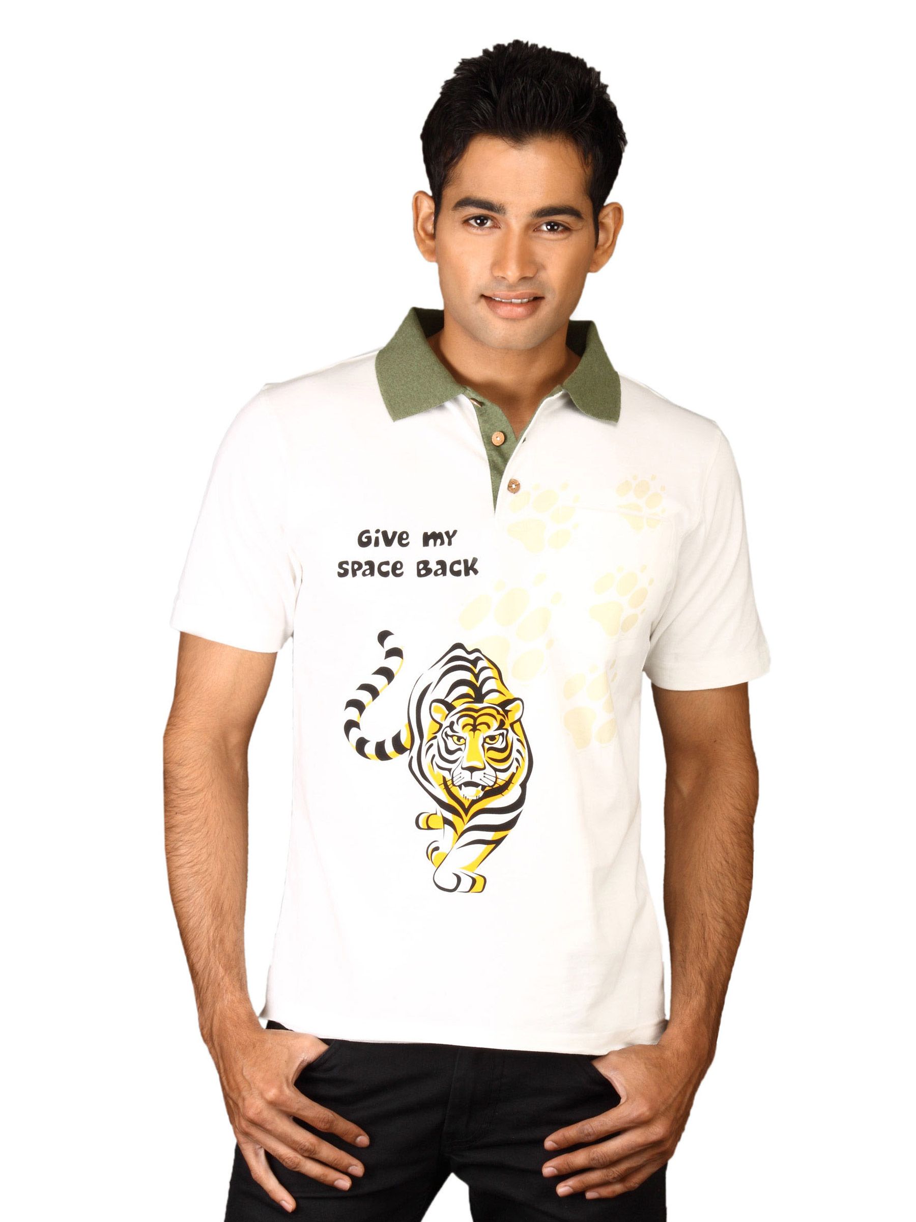 DUSG Men's Sunderbans Organic Natural T-shirt