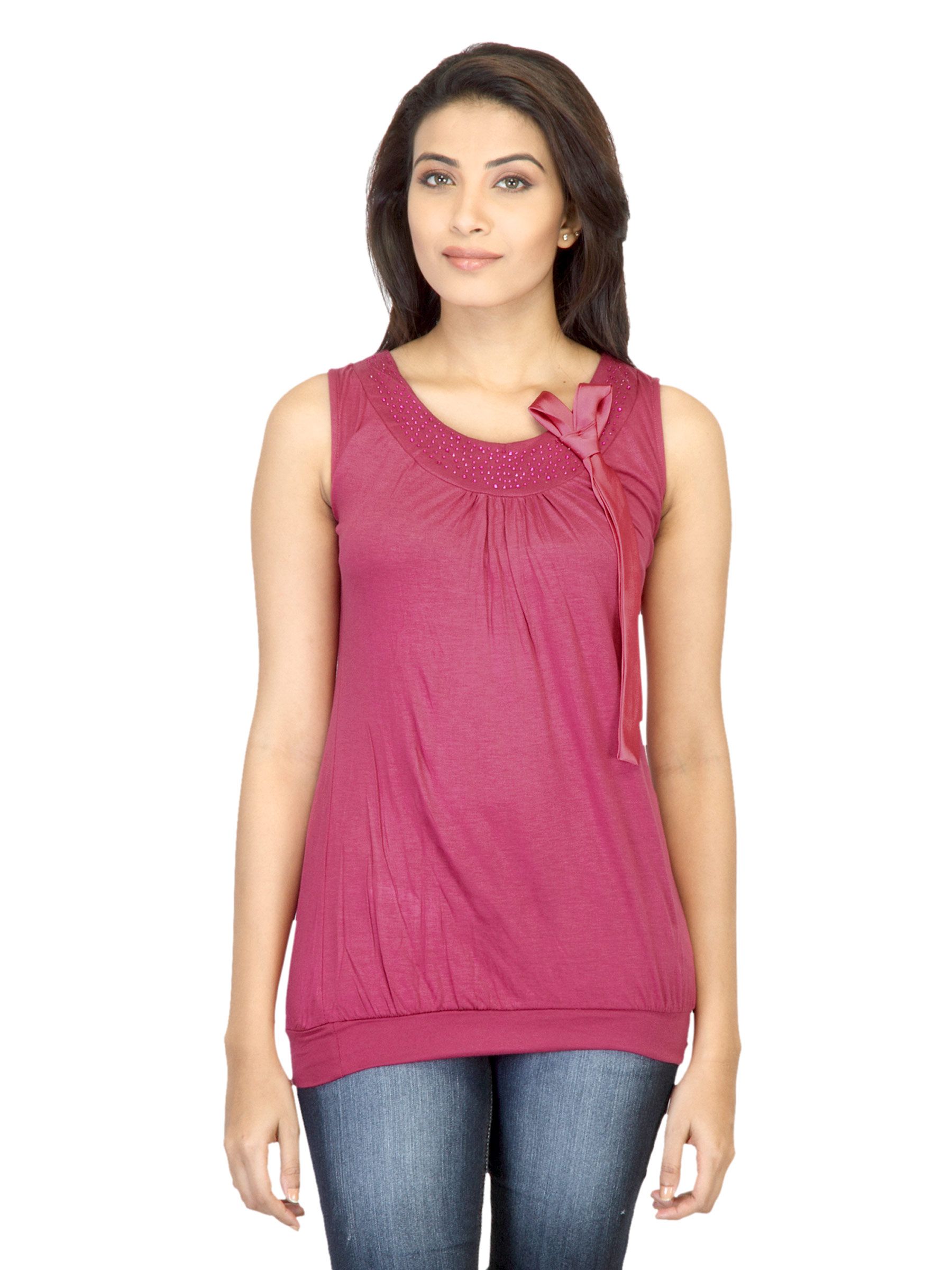 Jealous 21 Women Magenta Top