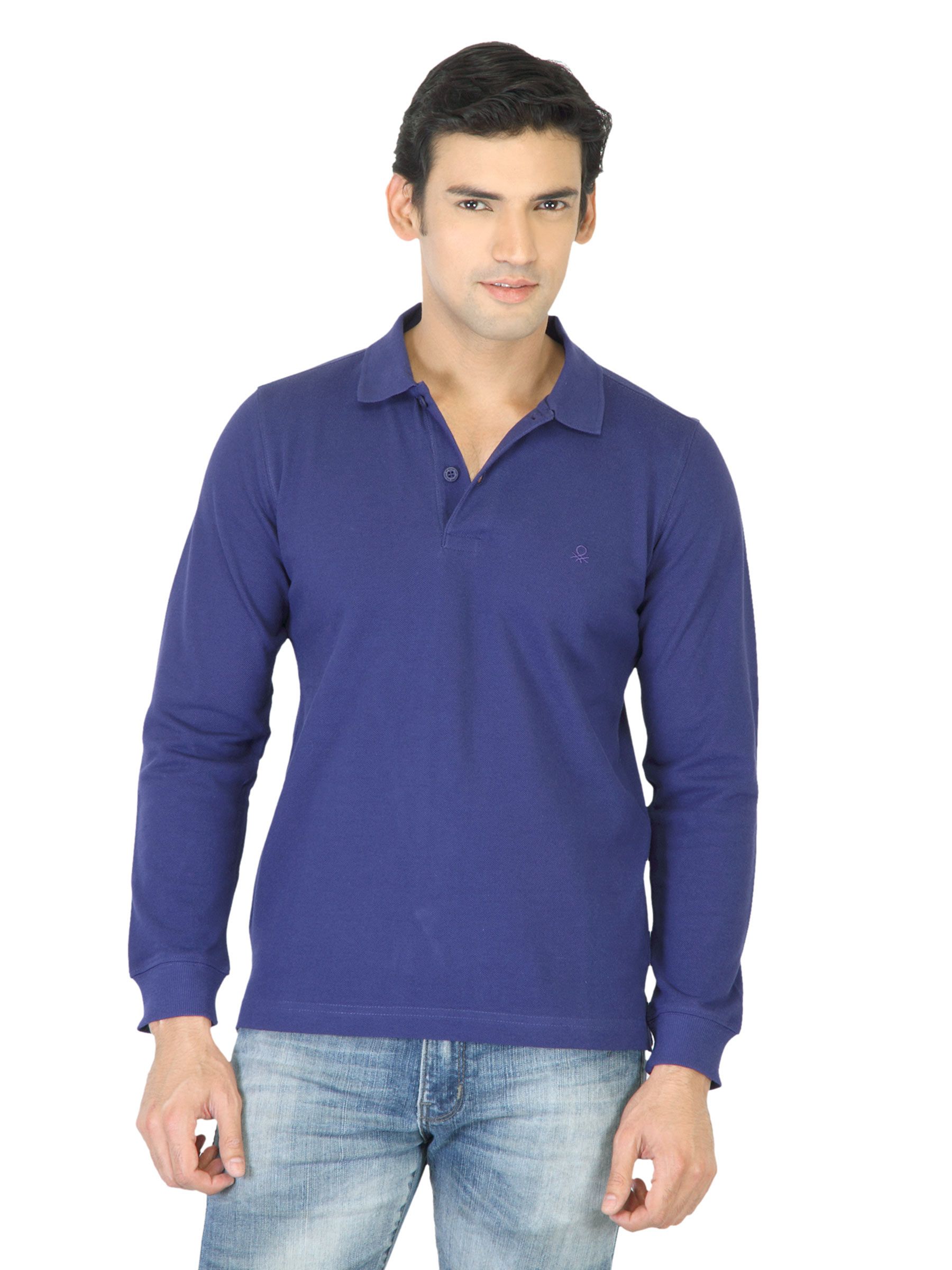 United Colors Of Benetton Men Blue T-shirt