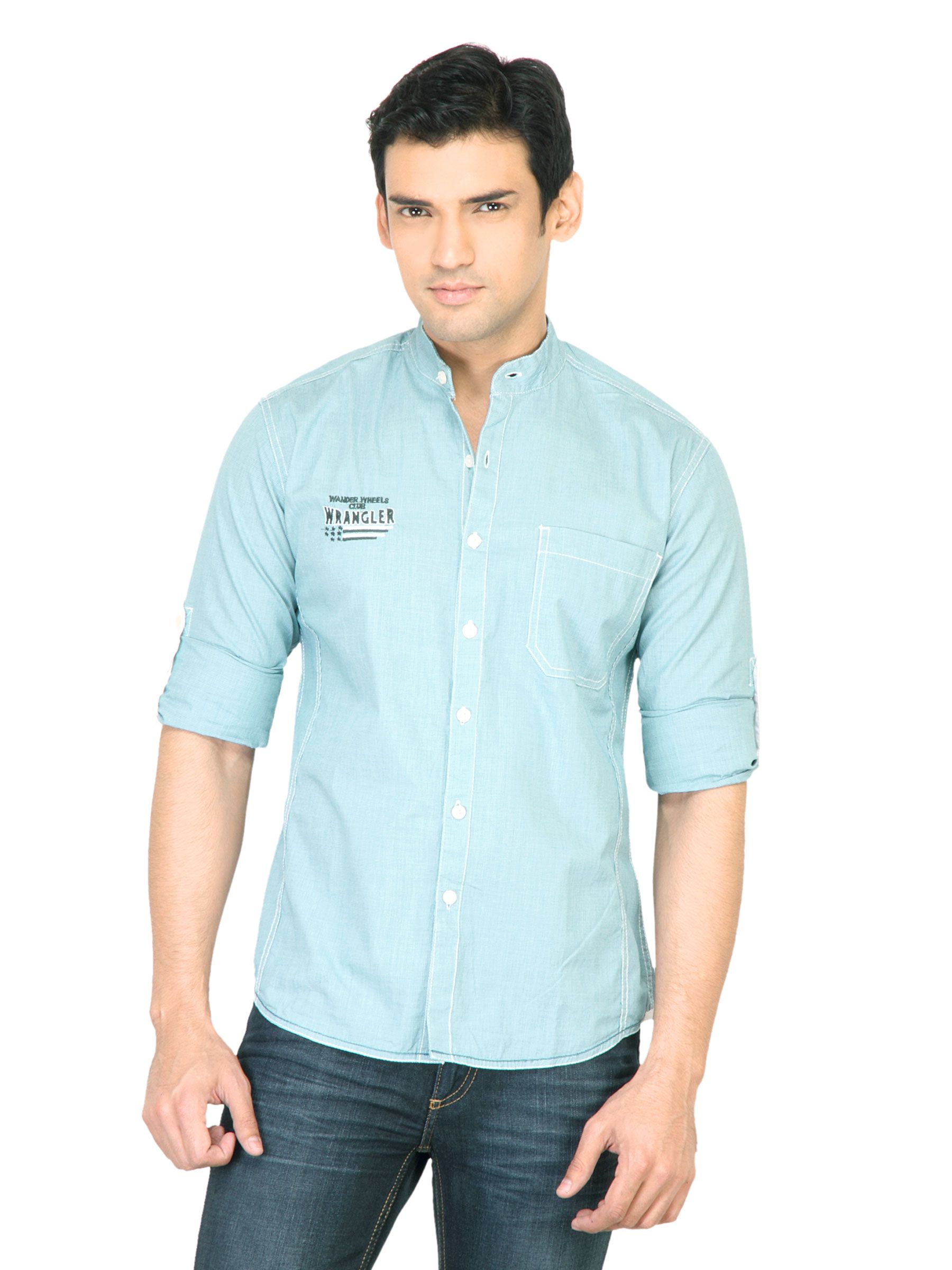 Wrangler Men Tiny Green Shirt