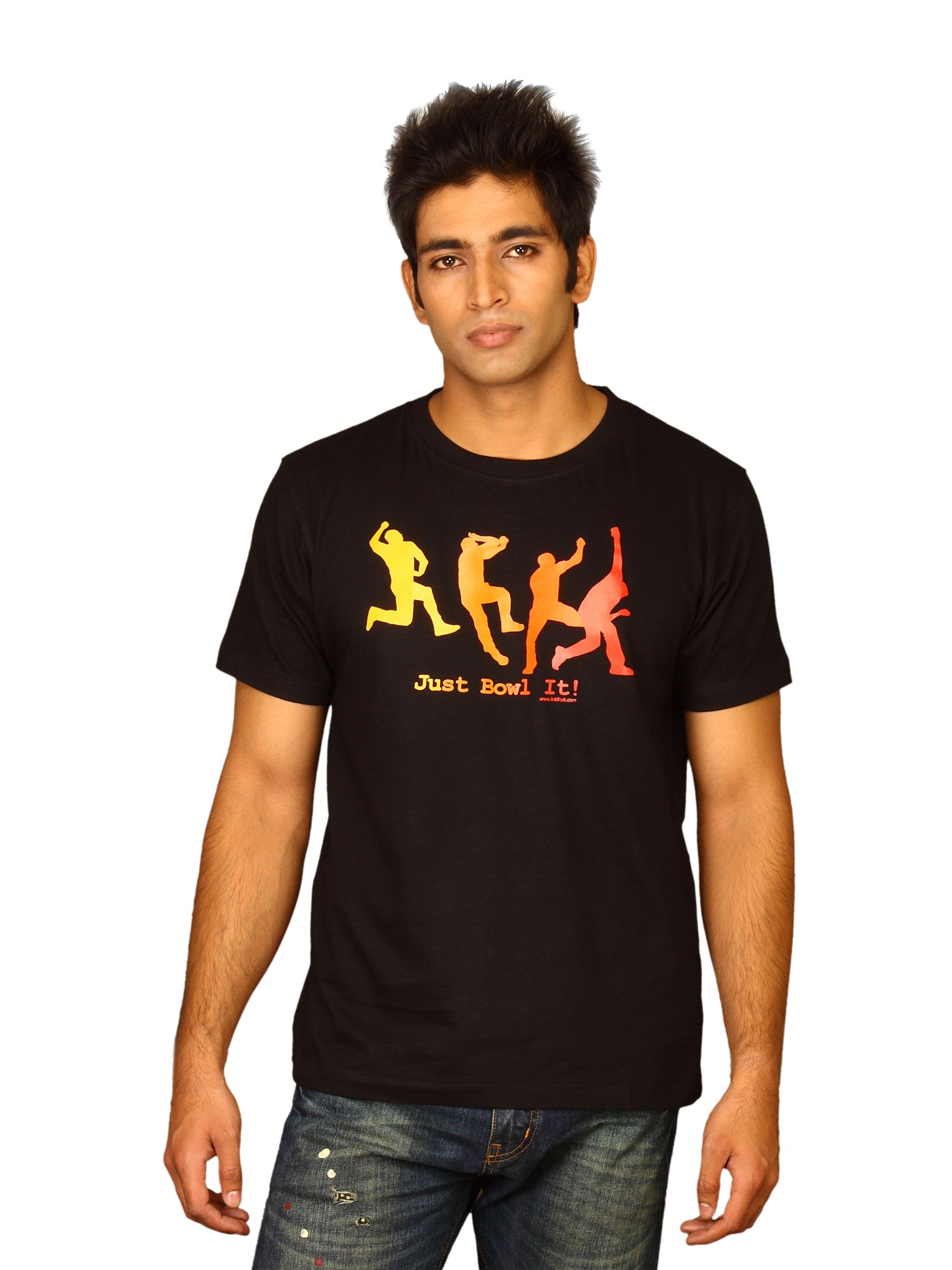 Inkfruit Men's Just bowl It Black T-shirt