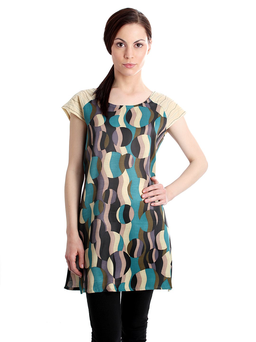 Diva Women Printed Beige Kurta