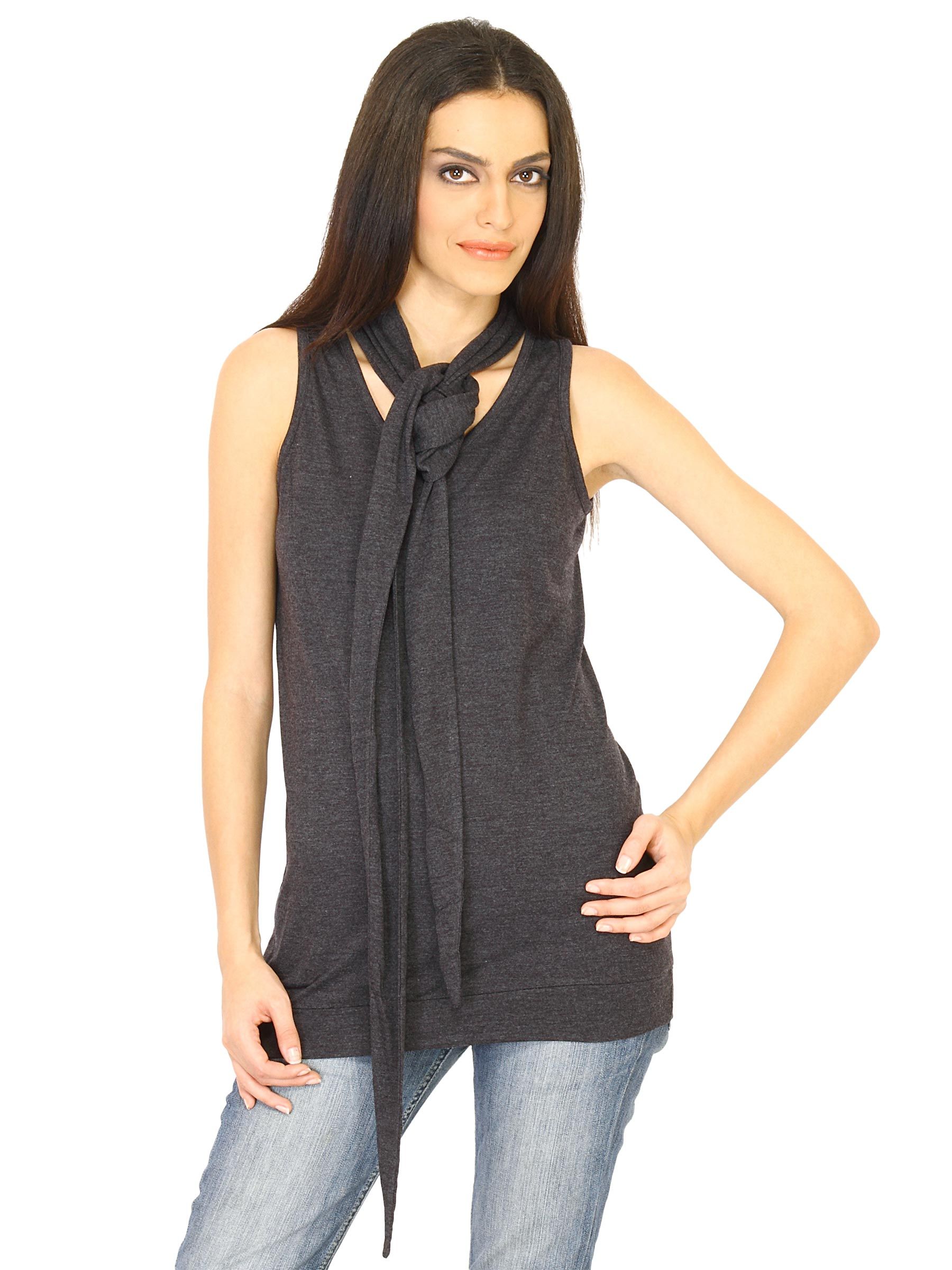 United Colors of Benetton Women Grey Top