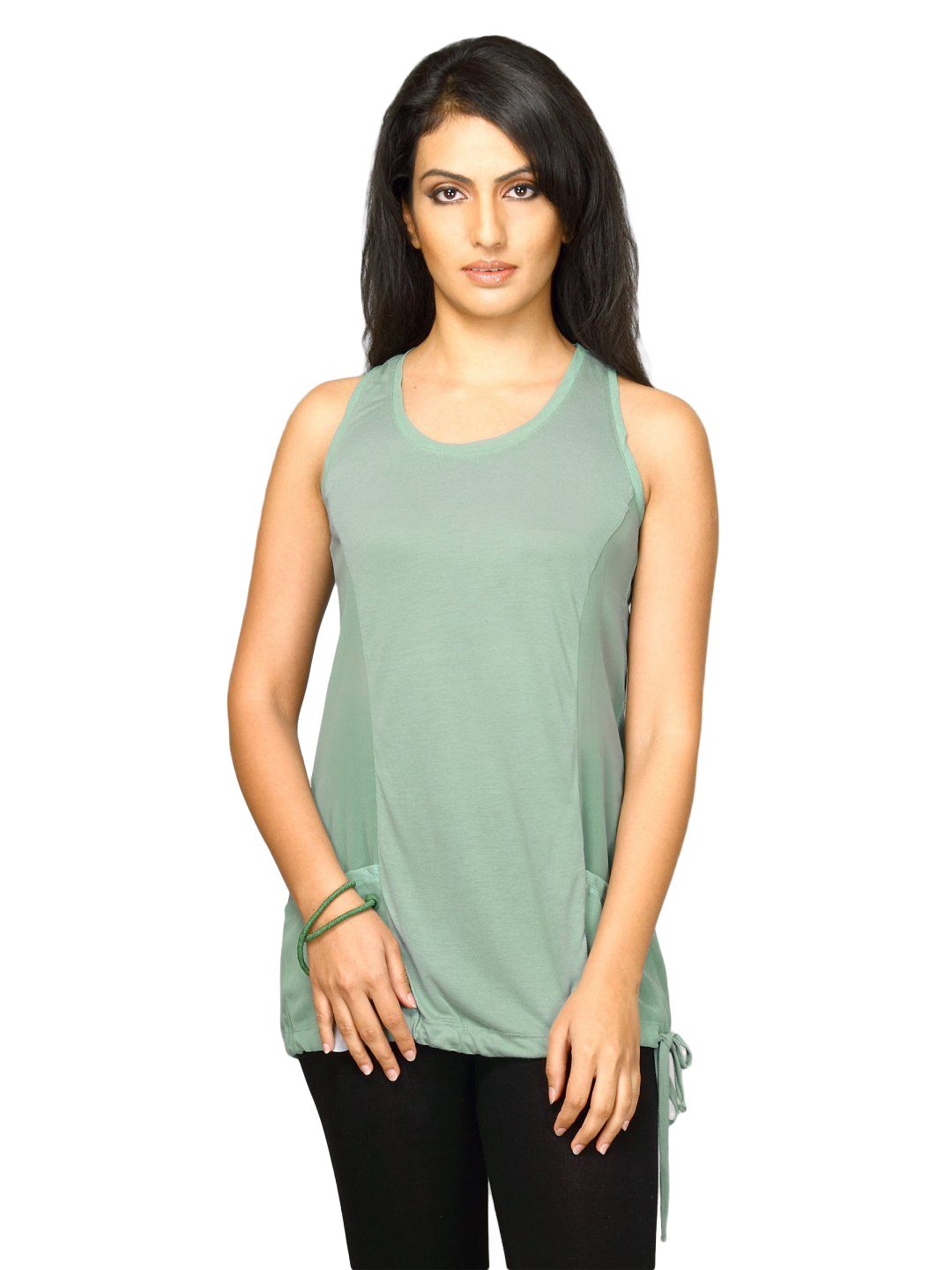 UCB Women's Racer Back Green Top