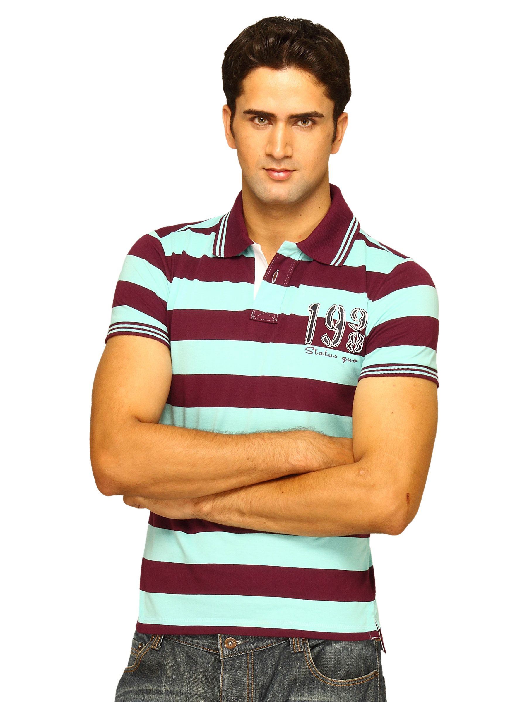 Status Quo Men's Purple Polo T-shirt