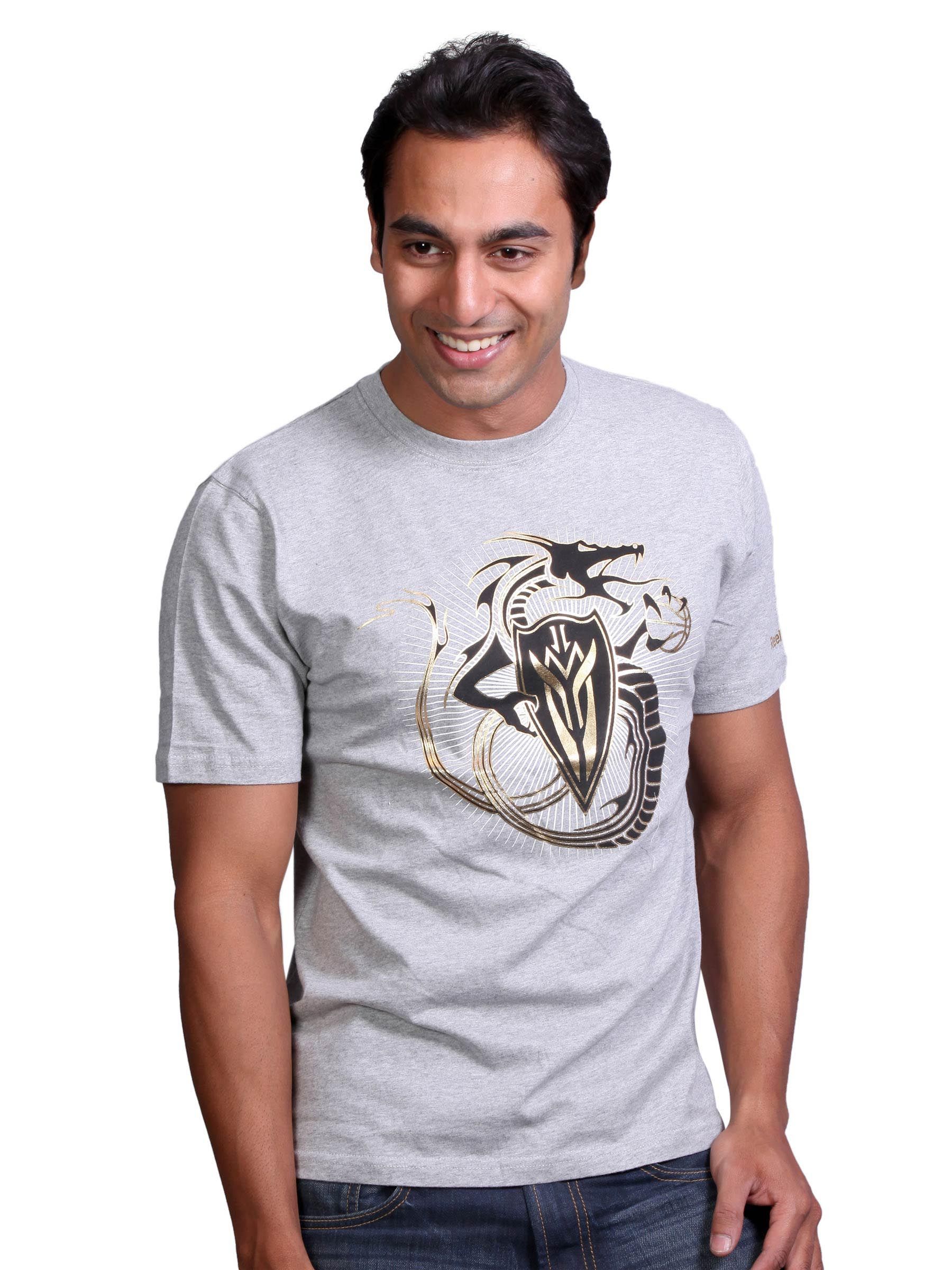 Reebok Men Dragon Grey T-shirt
