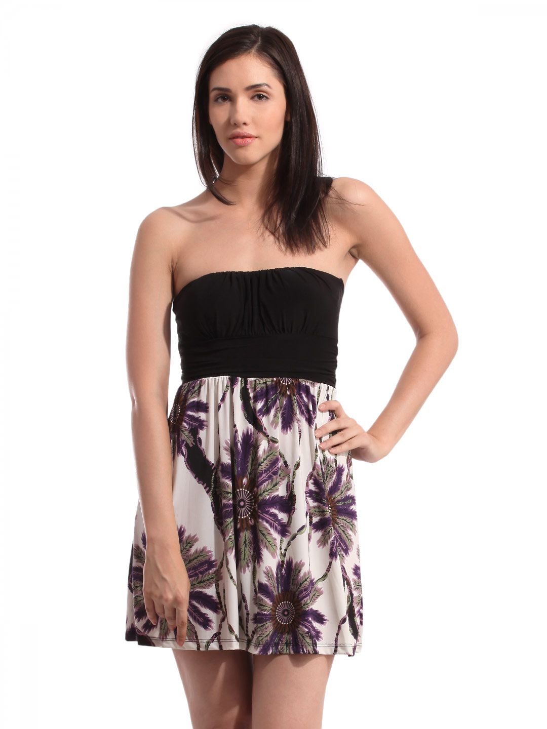 Tonga Women Printed Black Dress