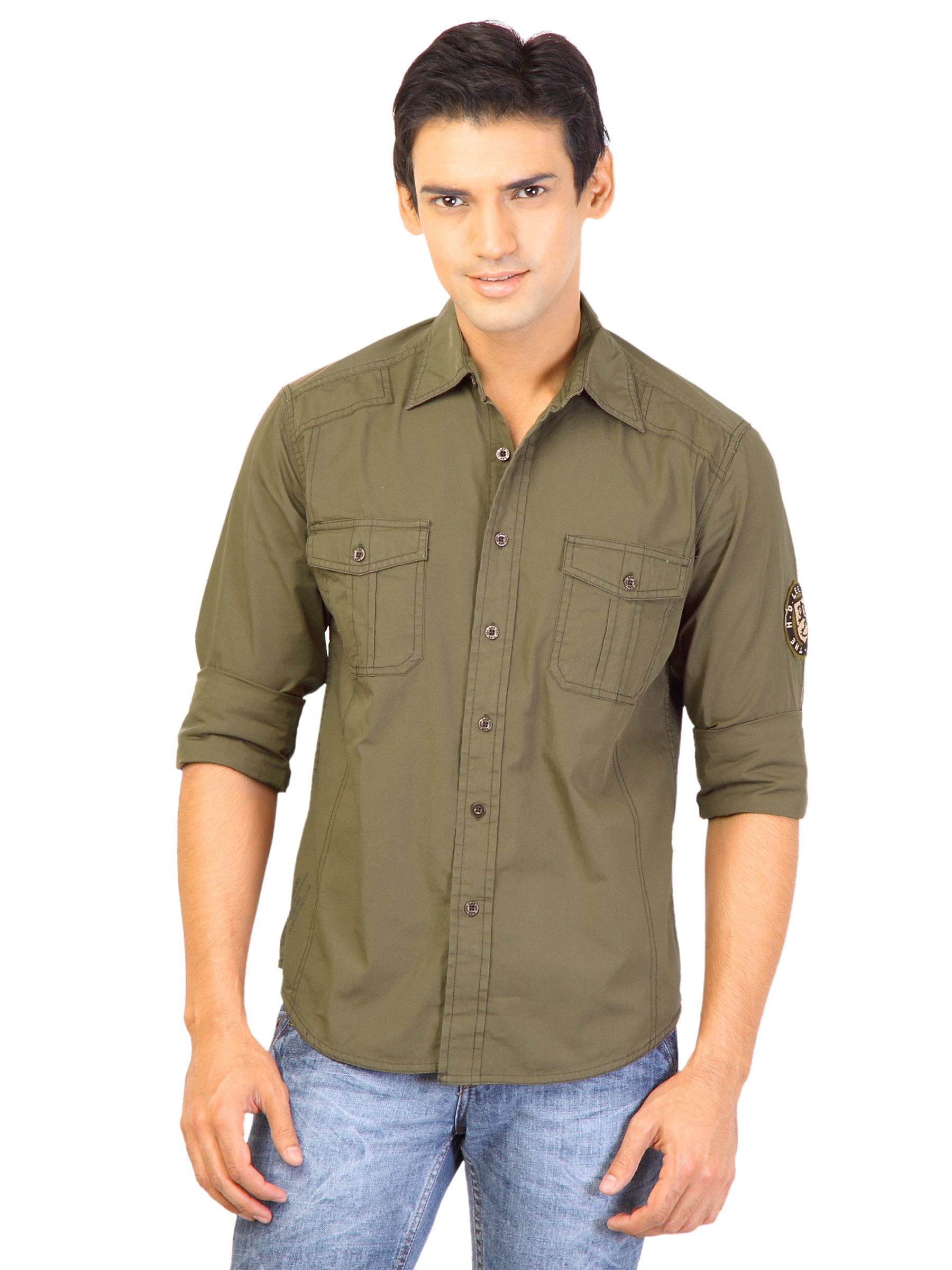 Lee Men Check Grey Shirts