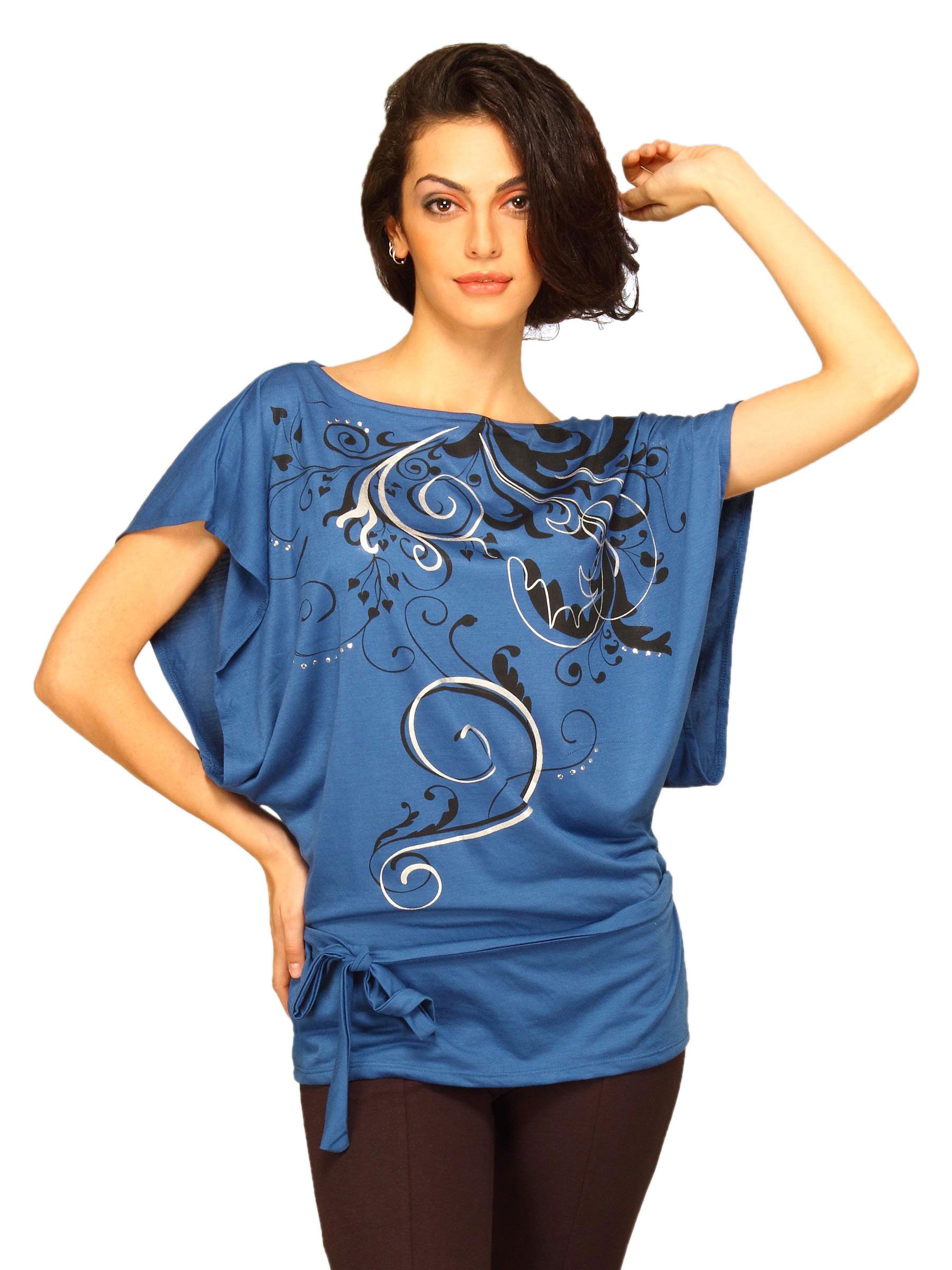Jealous 21 Women Navy Black Top