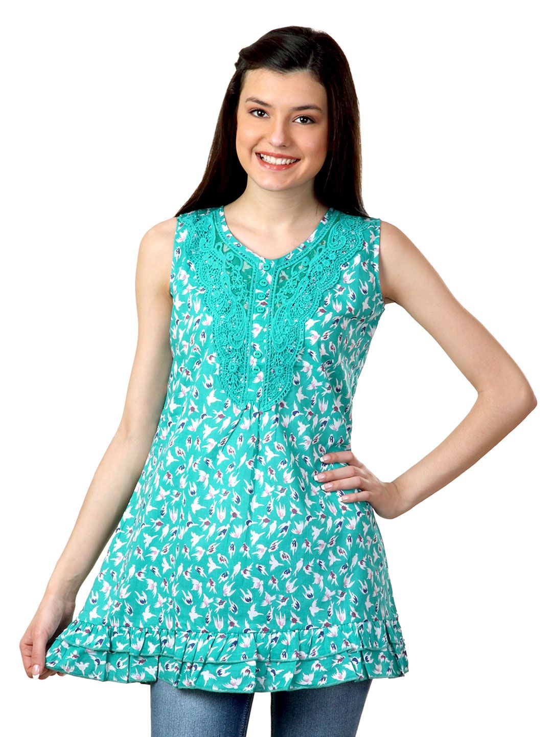 Sepia Women Teal Tunic
