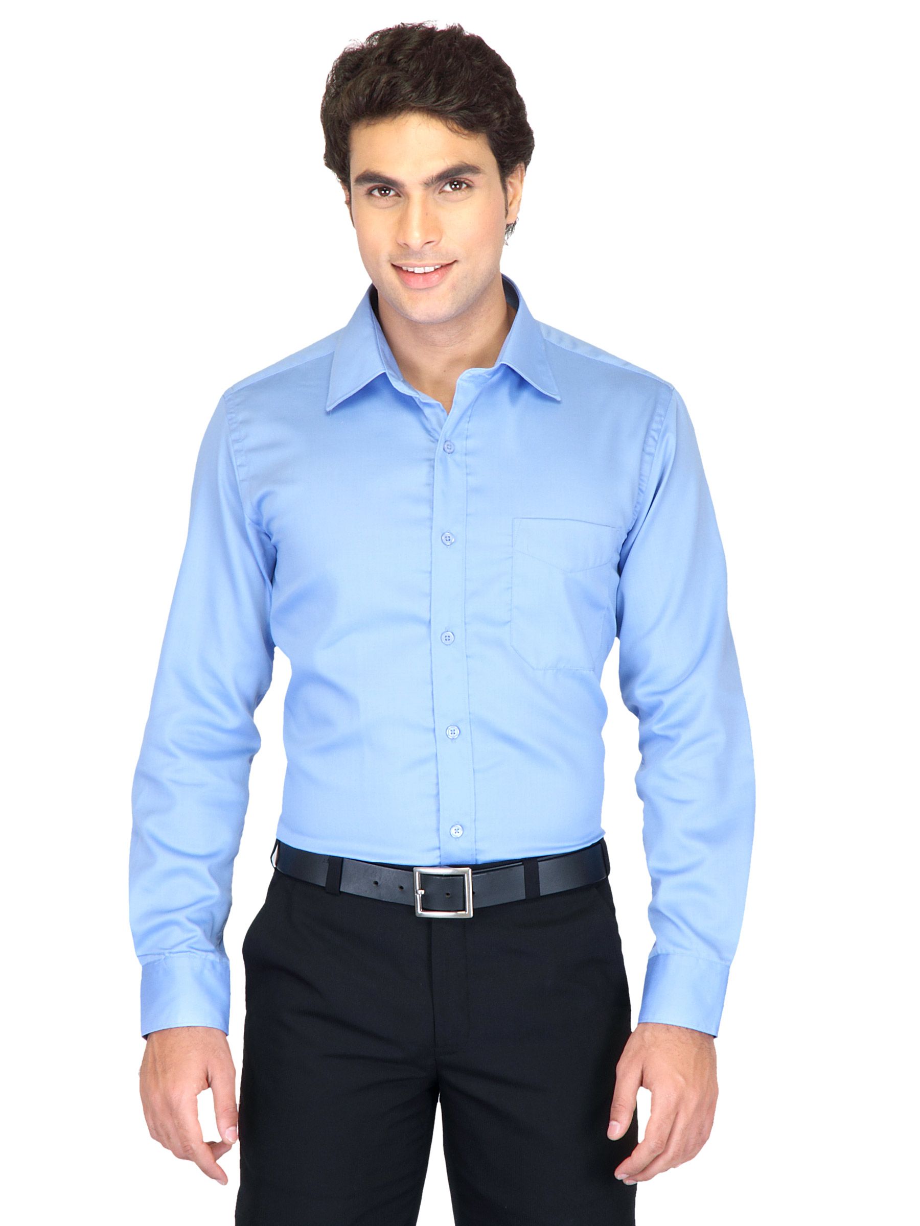 Mark Taylor Men Blue Shirt