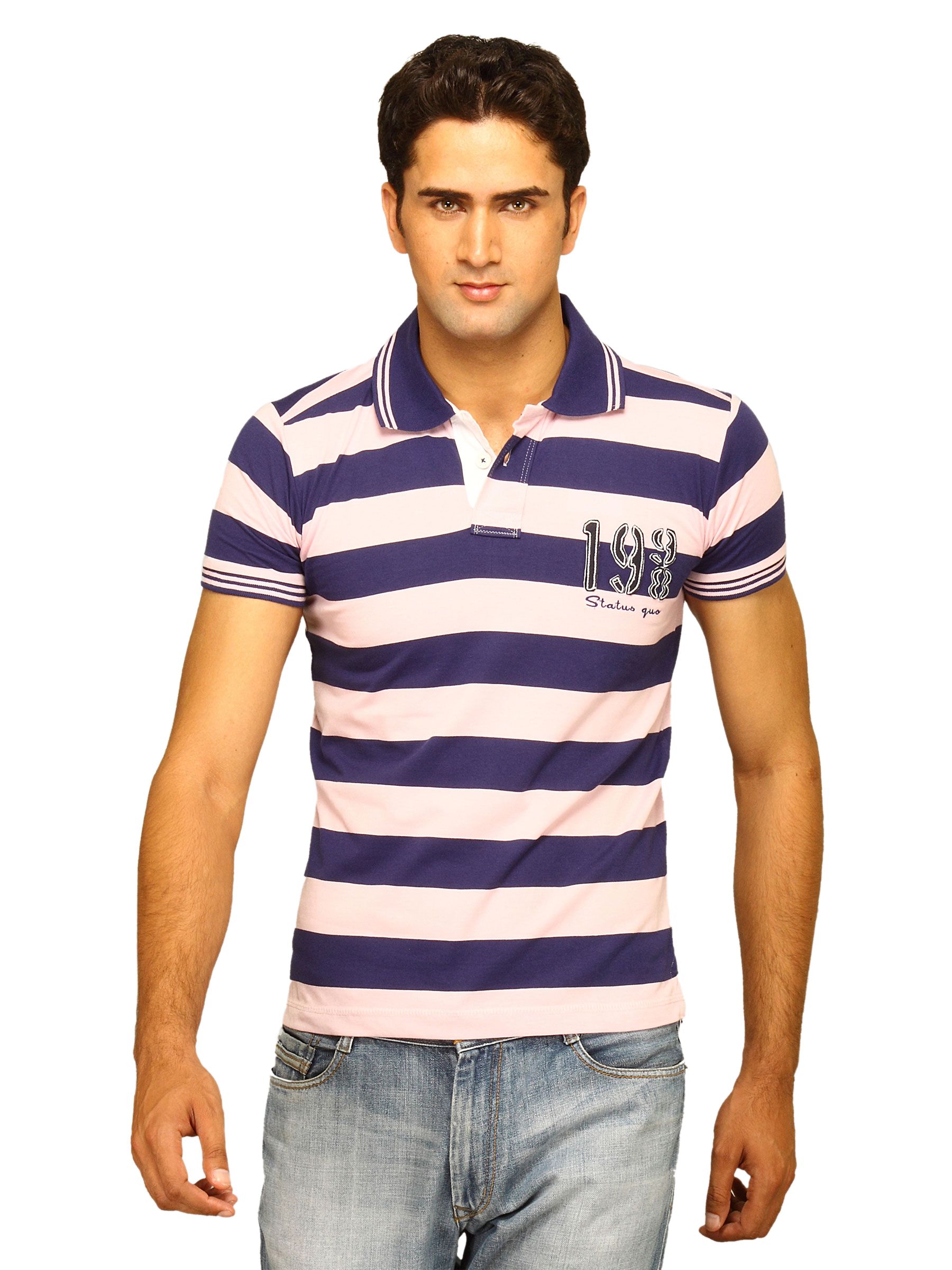 Status Quo Men's Pink Polo T-shirt