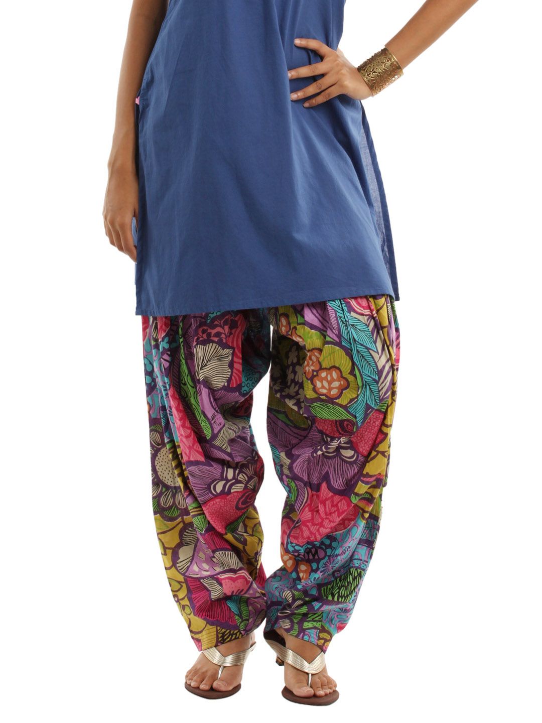 Shree Women Multi Colored Patiala