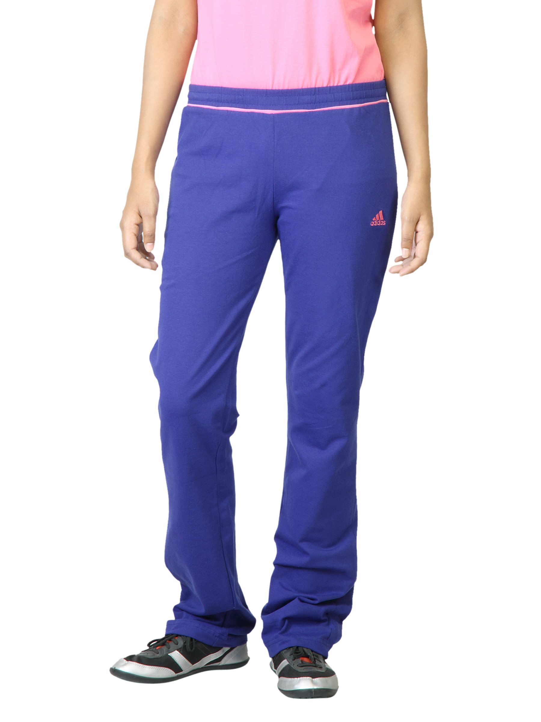 ADIDAS Women Blue Track Pants