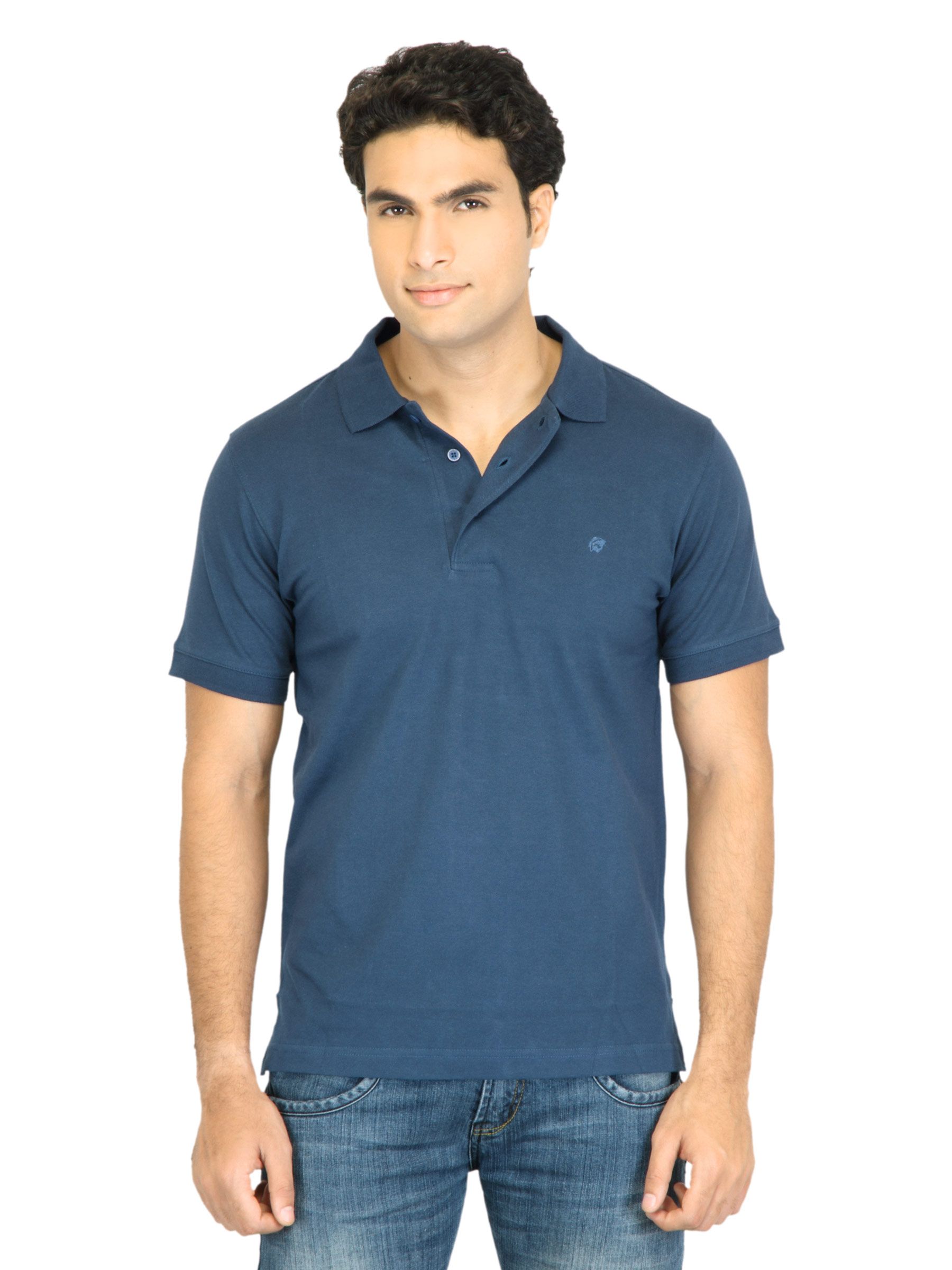 Facit Men Polo Tee Navy Blue Tshirt