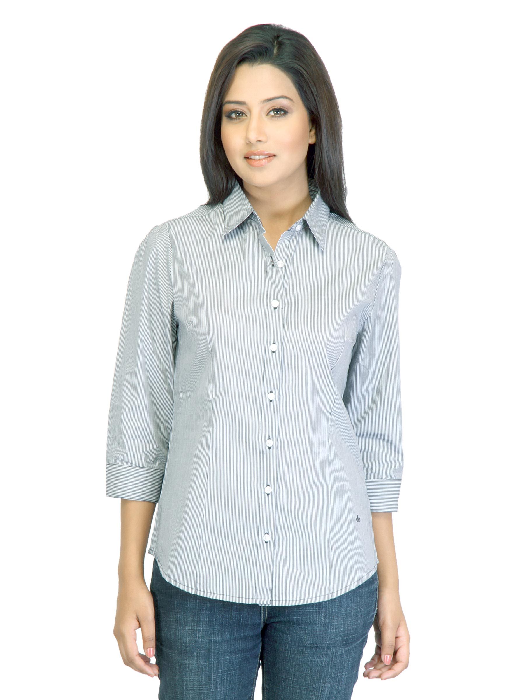 Arrow Woman Striped Black Shirt