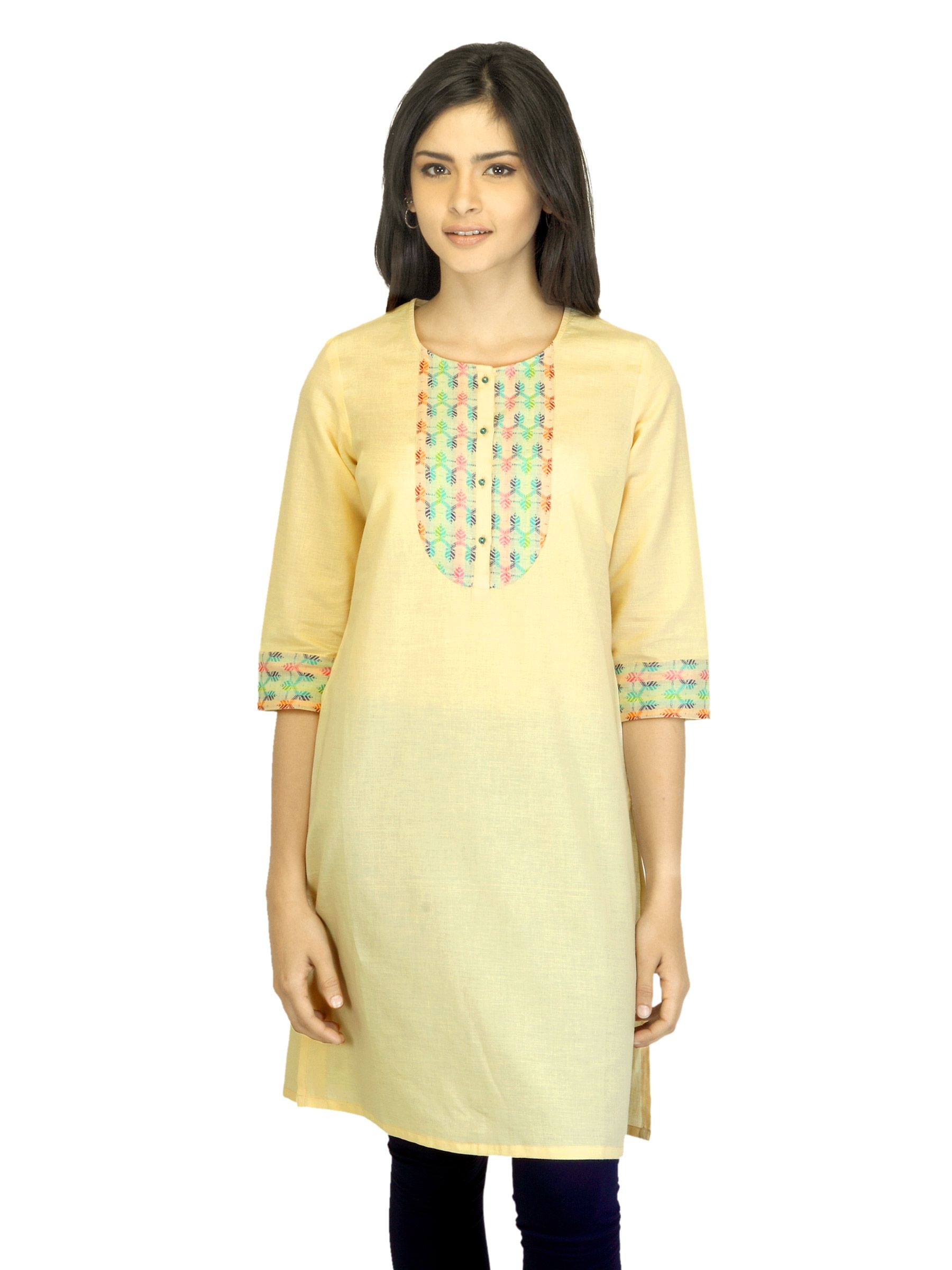 Aurelia Women Beige Kurta