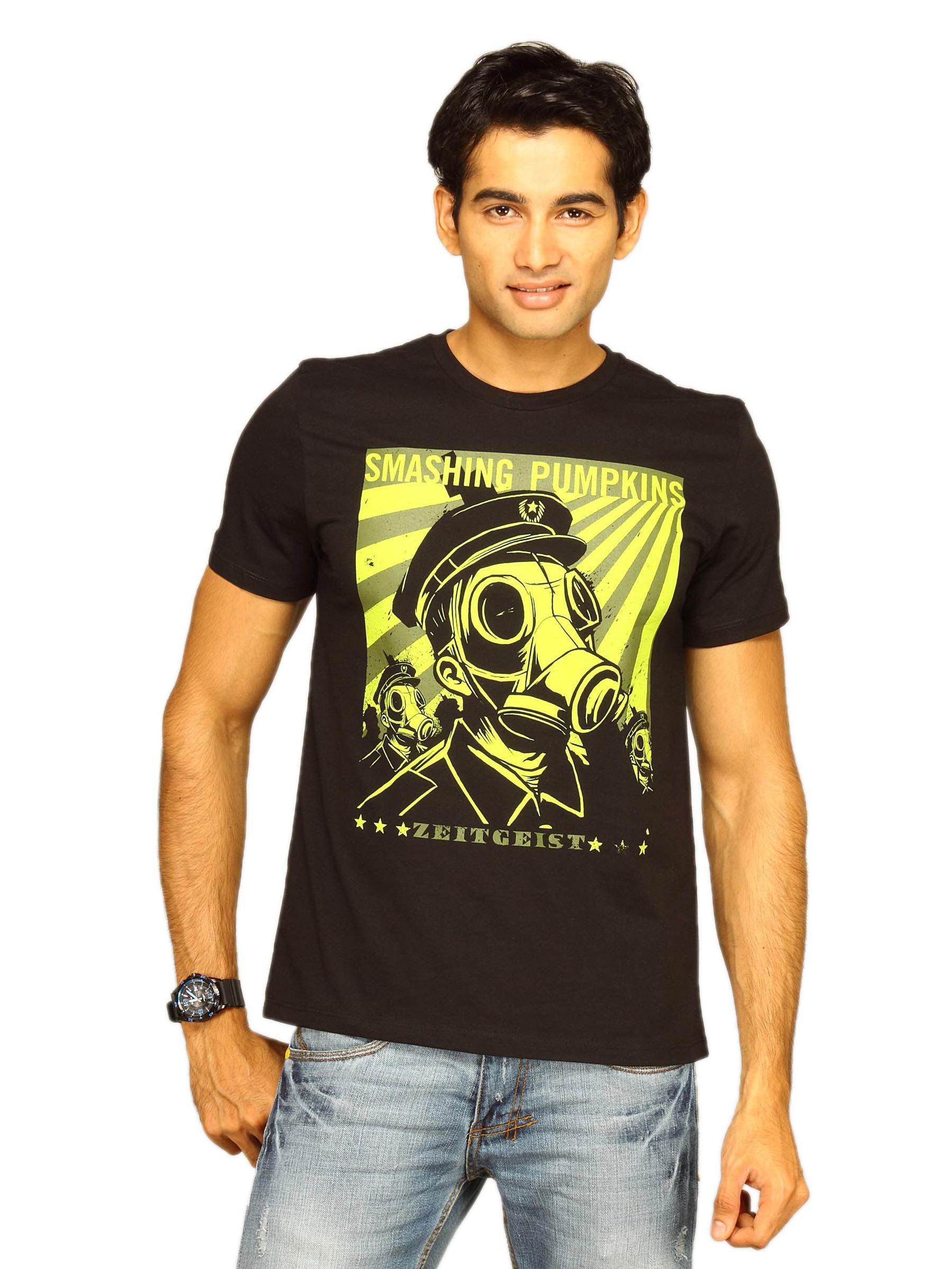 Smashing Pumpkins Men's Invasion Black T-shirt