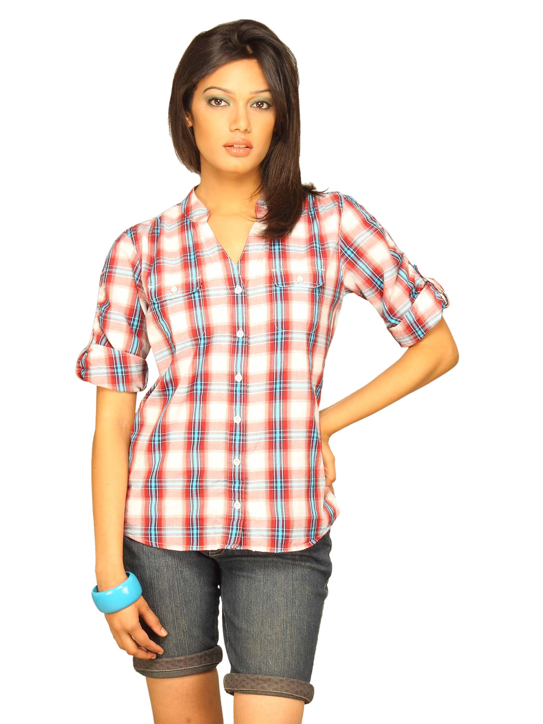 Wrangler Women Check Multi Colour Shirt