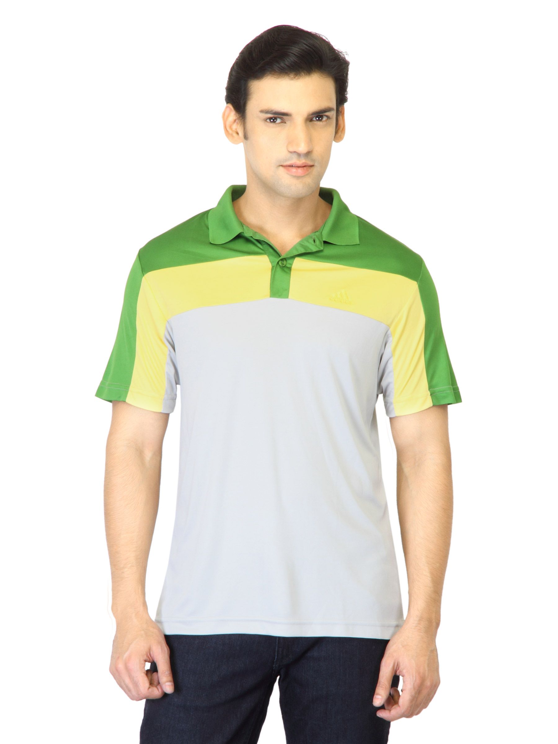 ADIDAS Men Green T-shirt