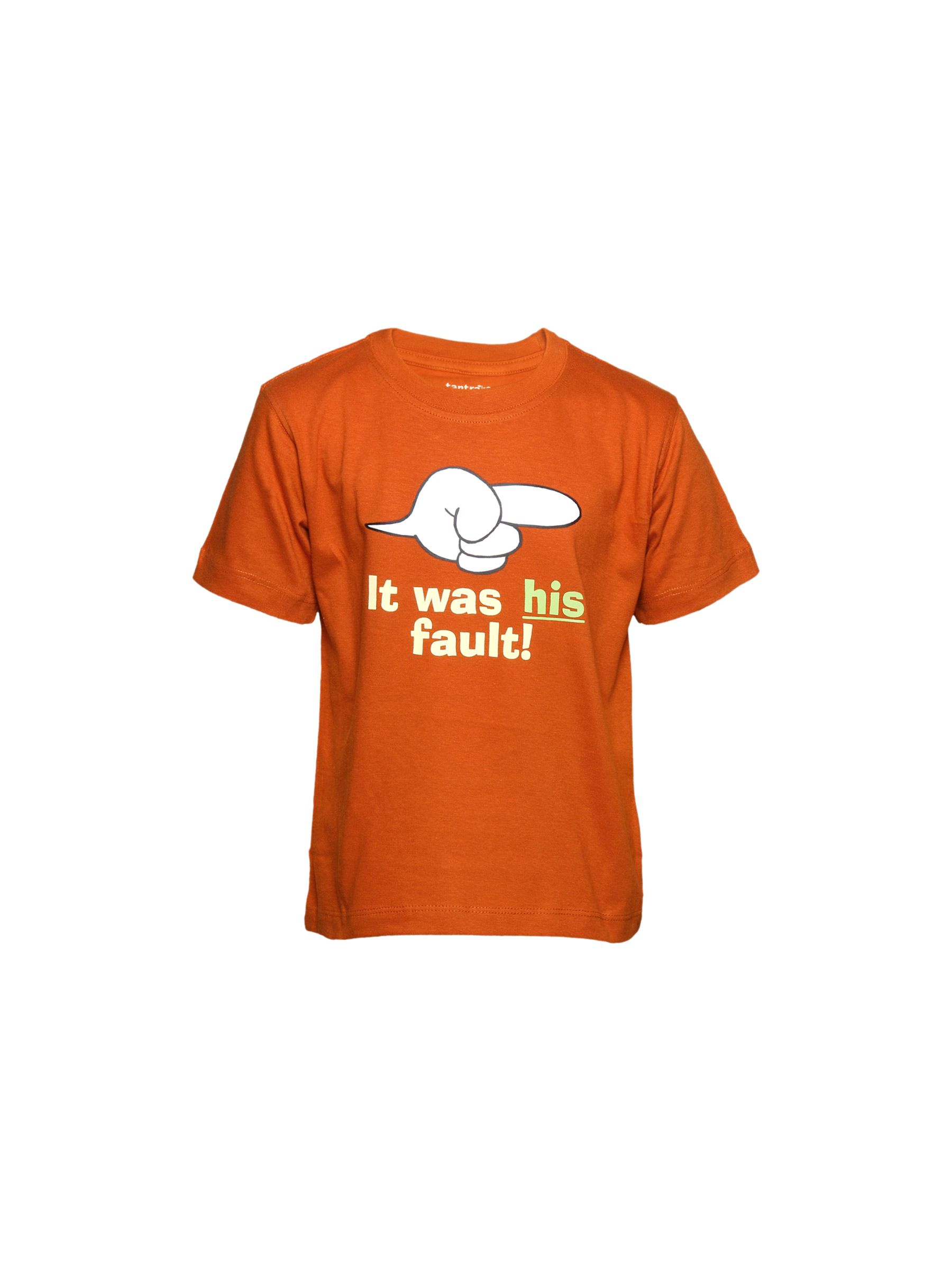 Tantra Kid's Unisex Fault Brick Orange Kidswear