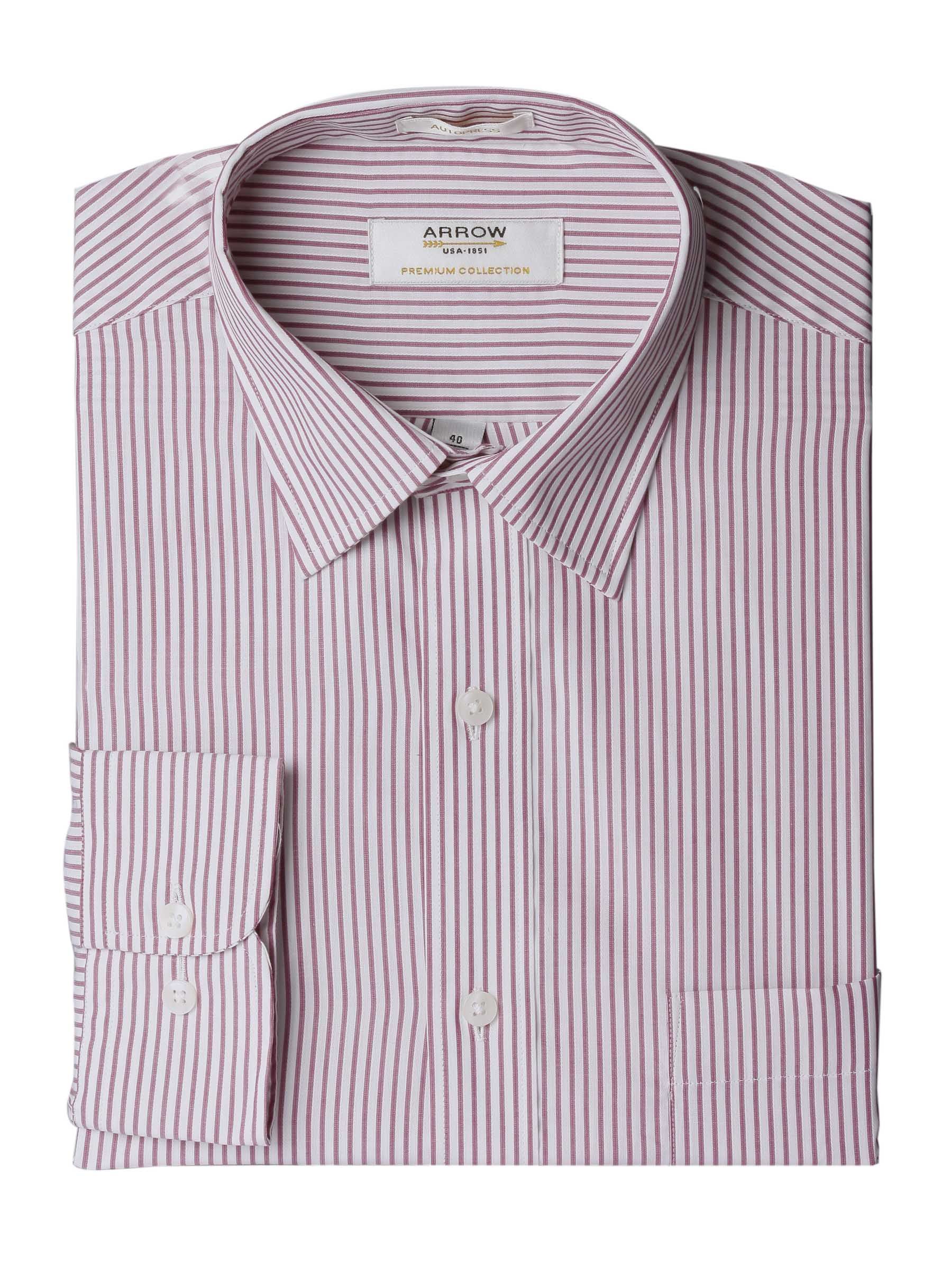 Arrow Men Stripes White Shirts