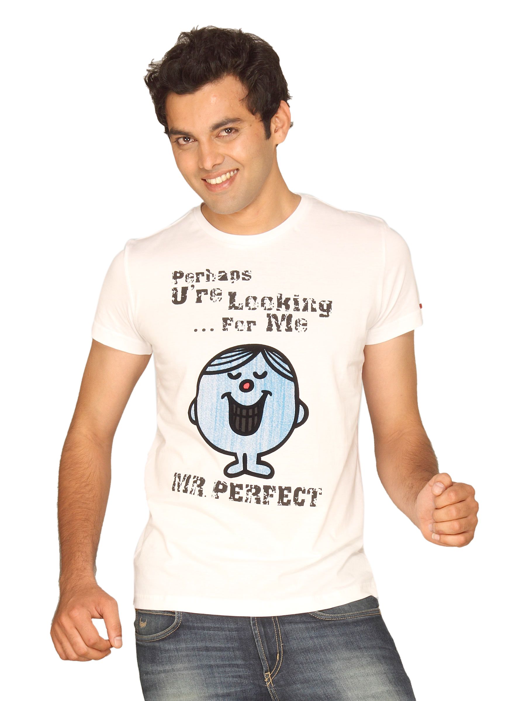 Mr.Men Men's Mr.Perfect White T-shirt