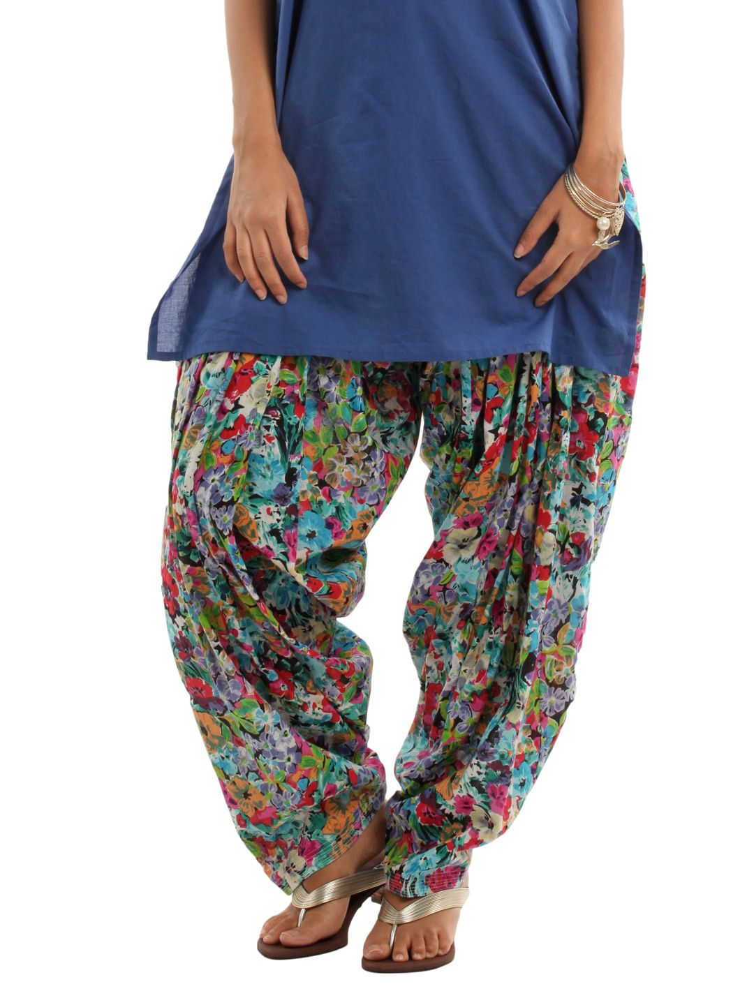 Shree Women Multi Colored Patiala