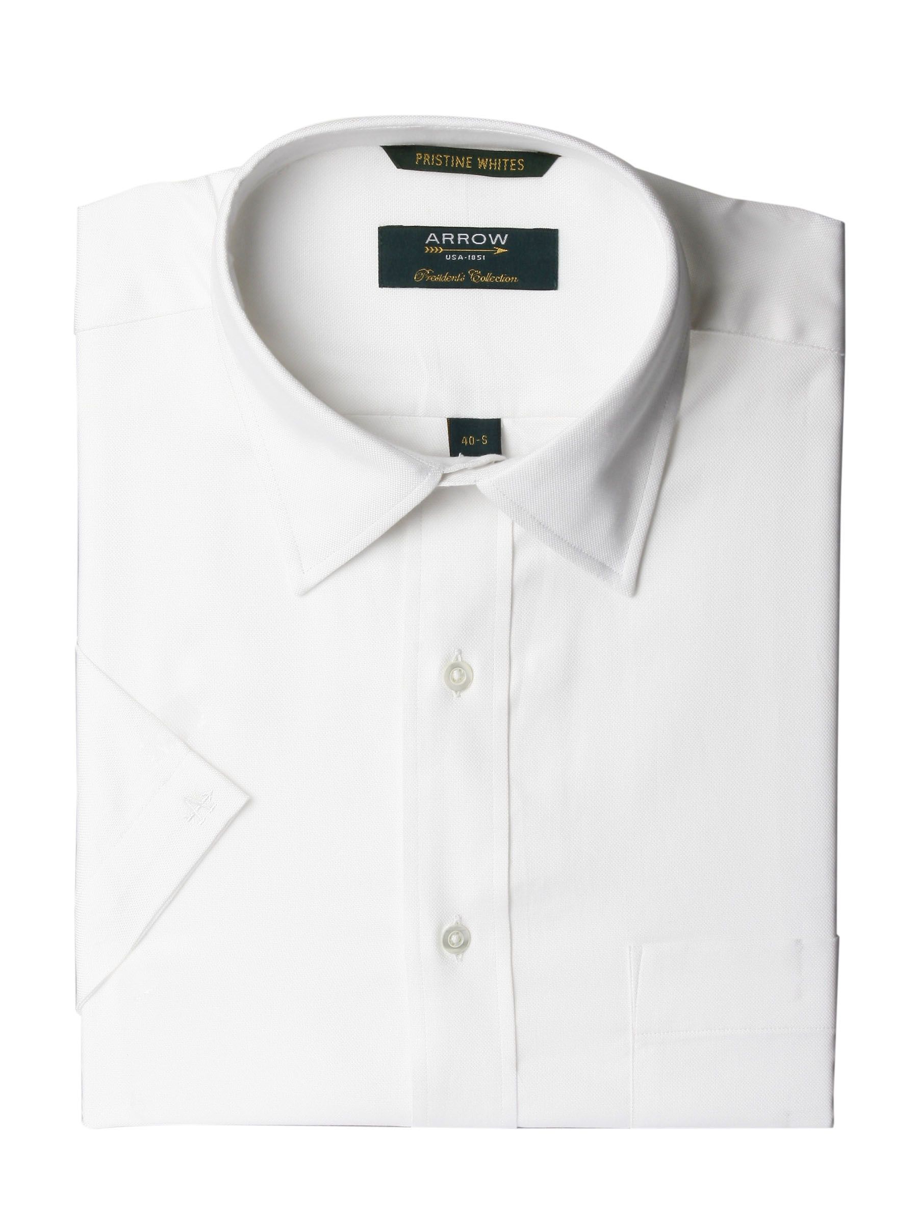 Arrow Men Solid White Shirts