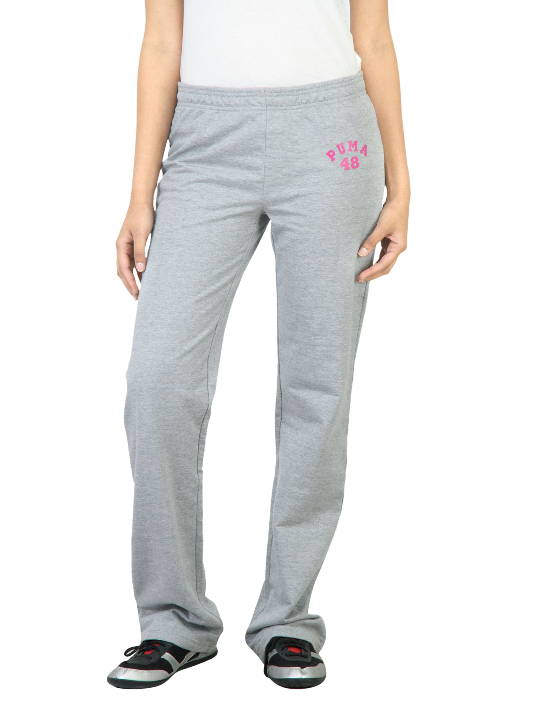Puma Women Grey Core Track Pants