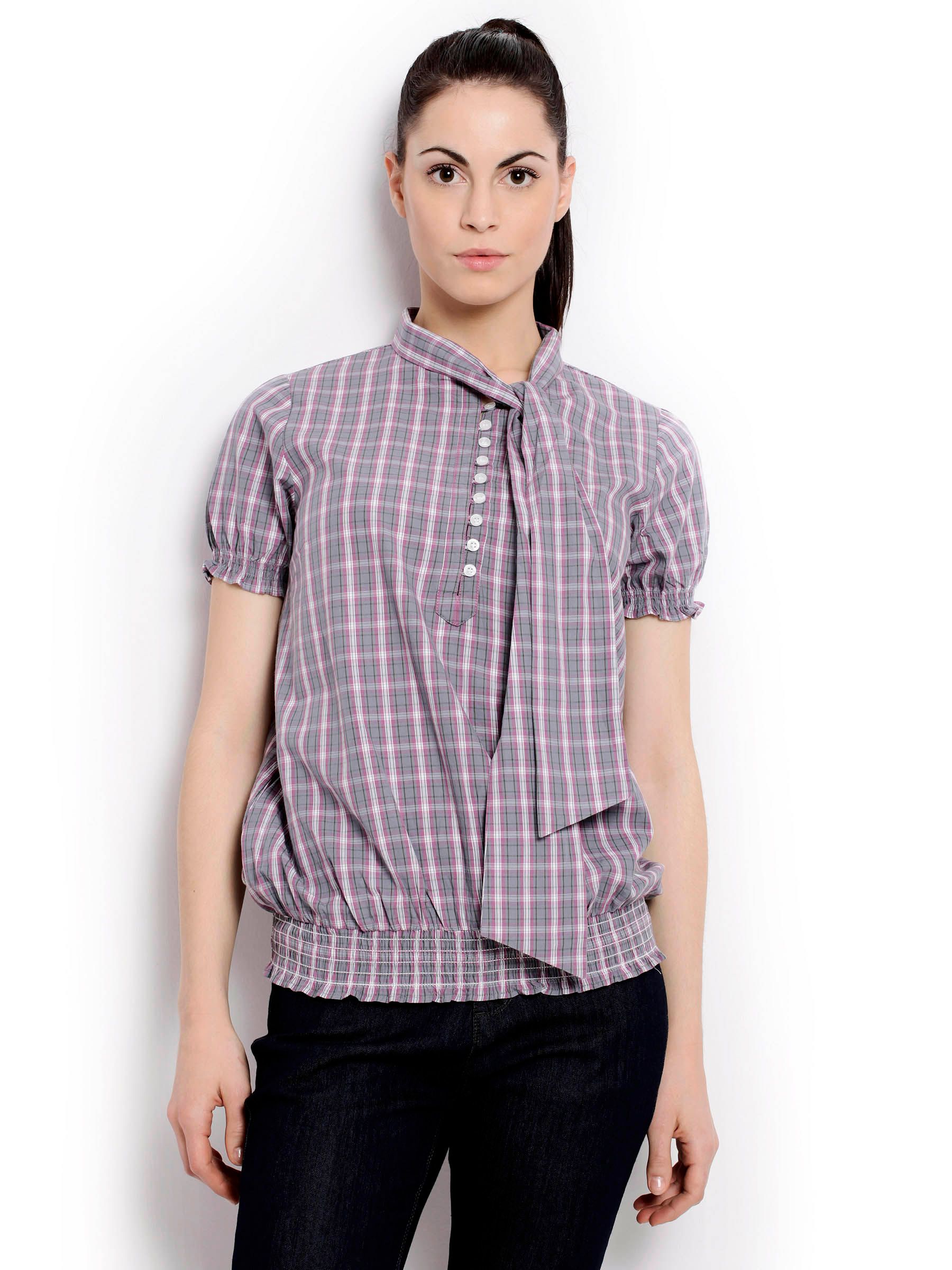 United Colors Of Benetton Women Light Winter Grey Tops
