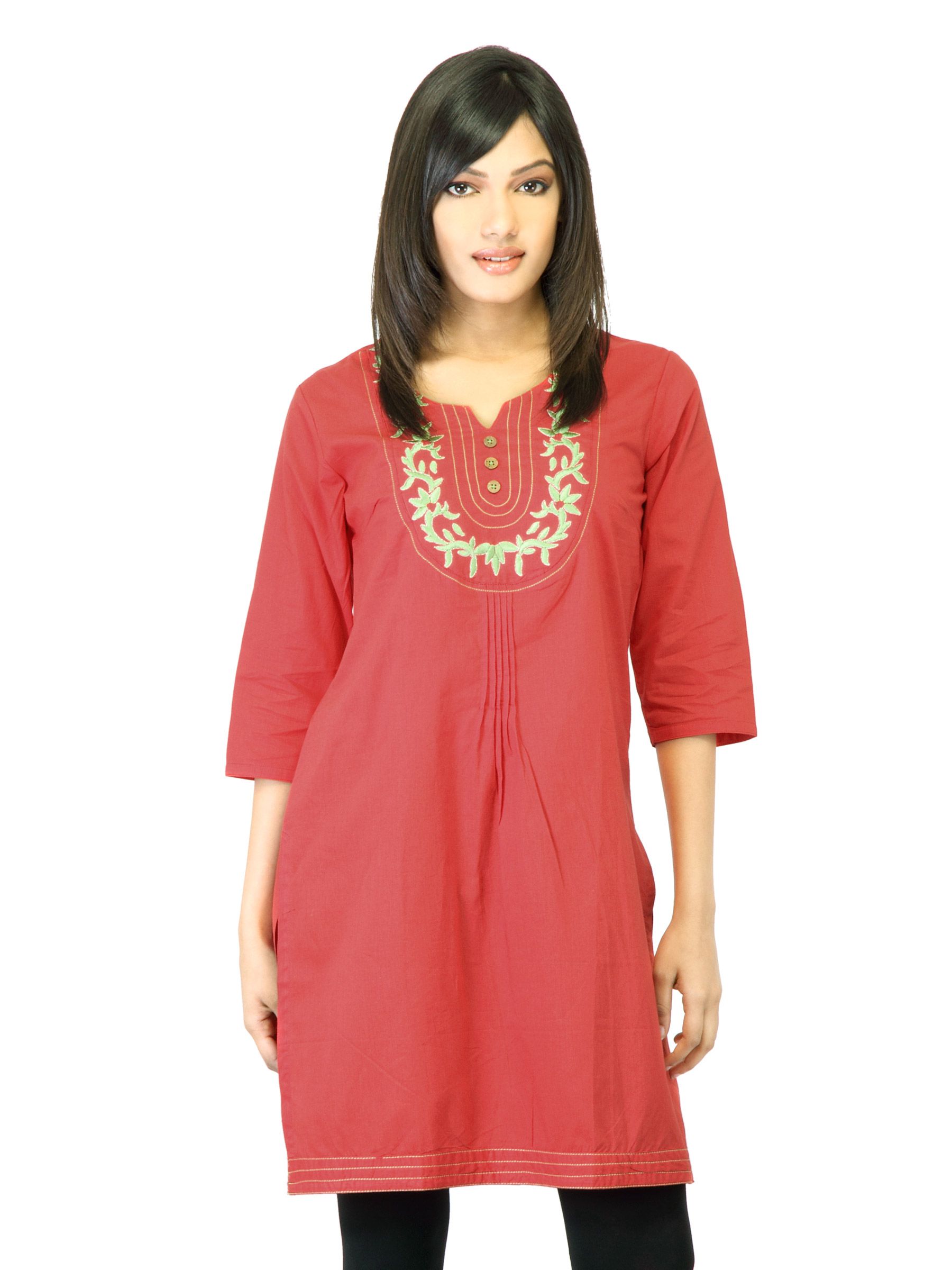 Folklore Women Red  Kurta