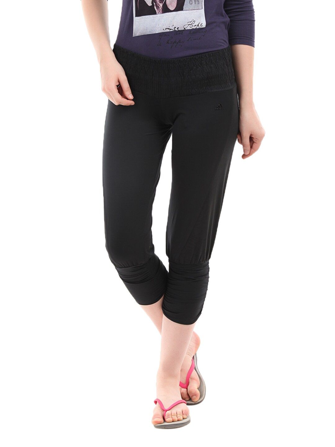 ADIDAS Women Black Capri