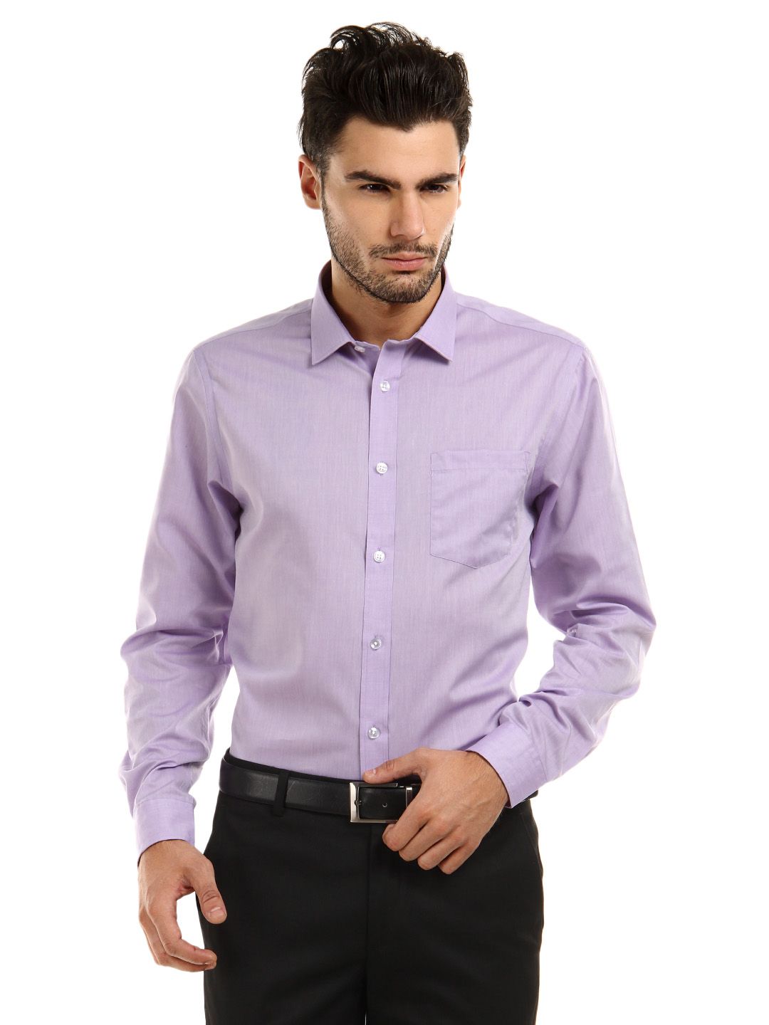Arrow Men Lavender Unstainable Slim Fit Shirt