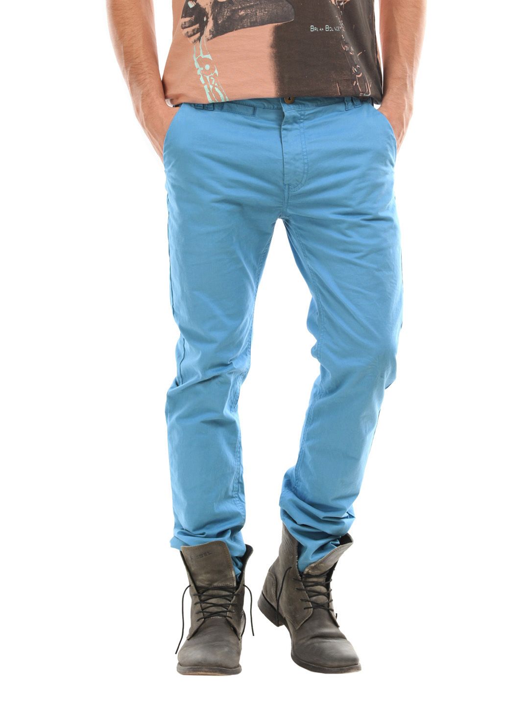 mens blue chino trousers