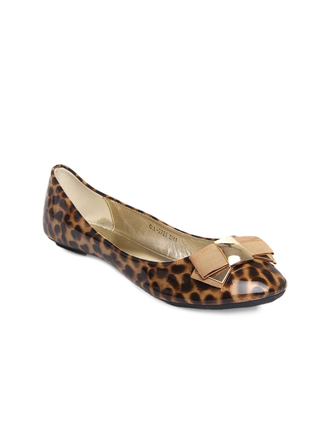 Buy Carlton London Women Leopard Print Flat Shoes - 444 - Footwear for ...