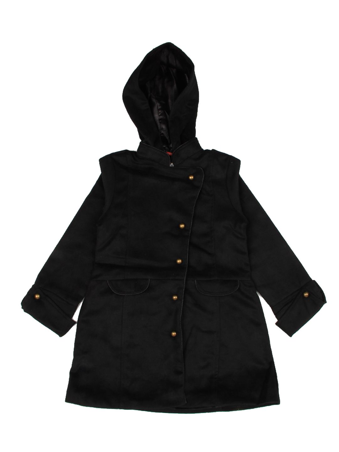 Buy Elle Kids Girls Black Trench Coat Coats for Girls Myntra