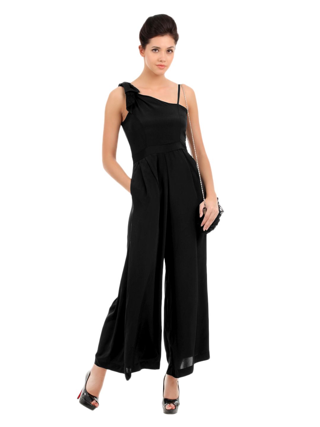 Elle Women Black Jumpsuit